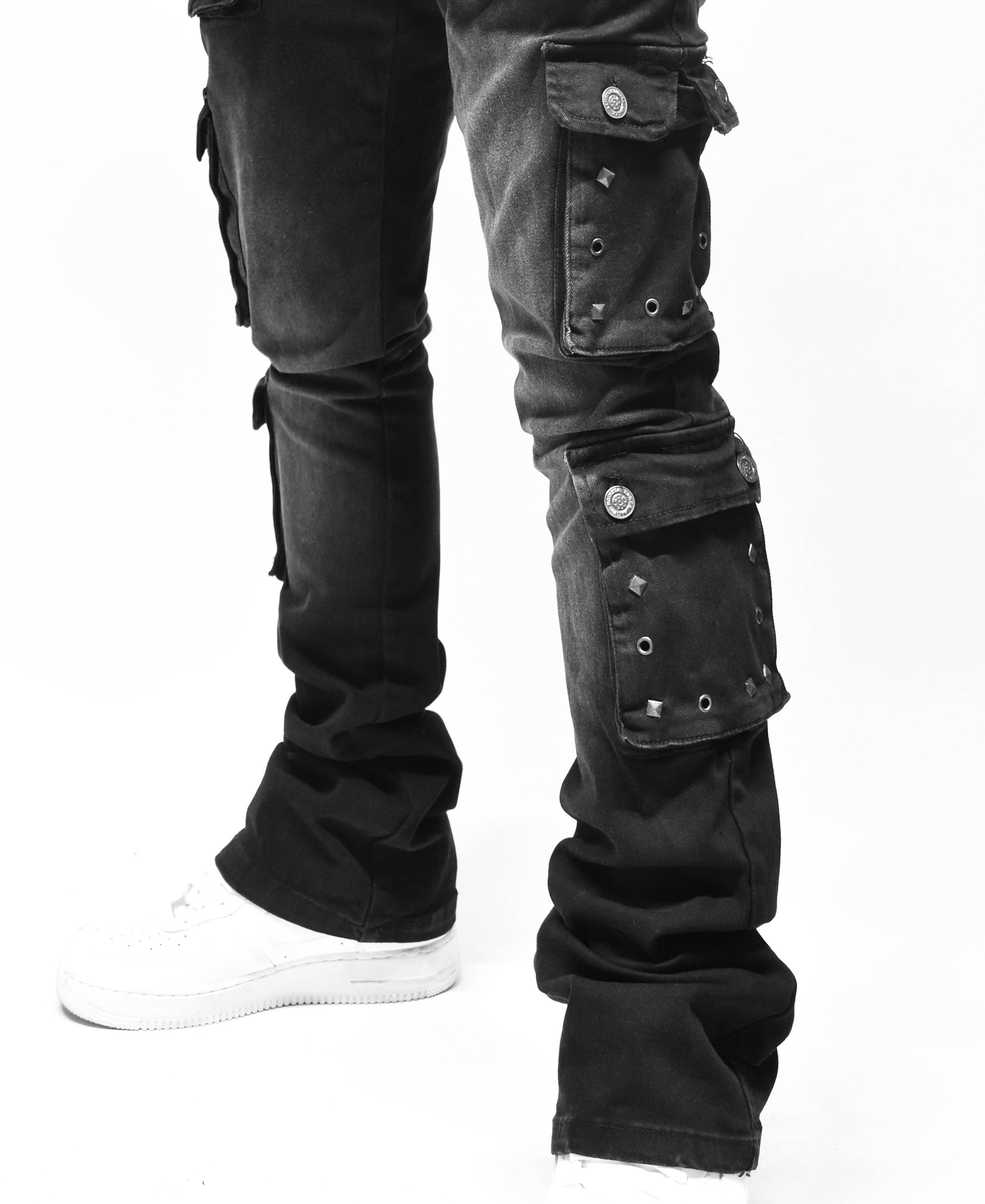 T4114 Stud Pocket Denim