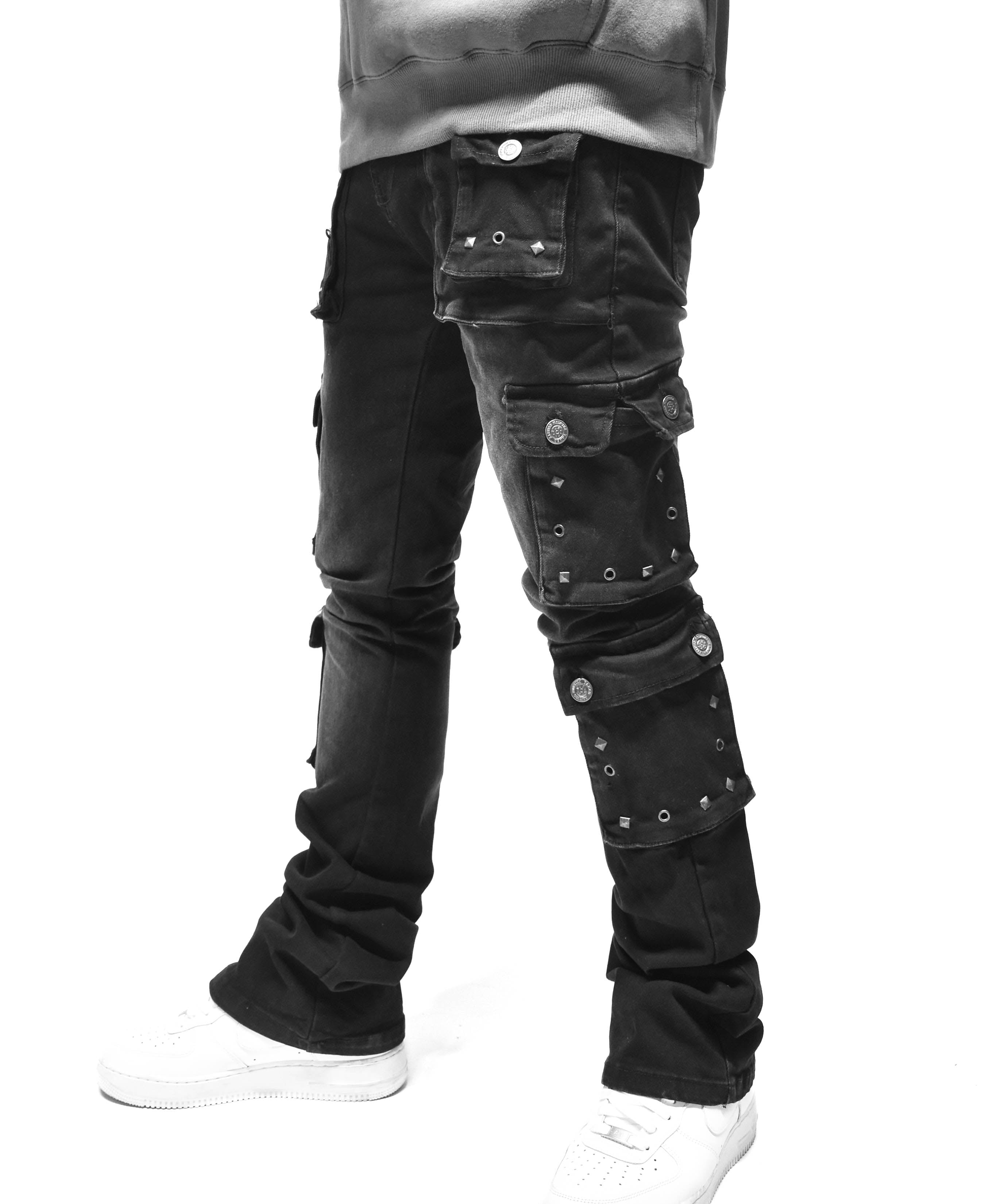 T4114 Stud Pocket Denim