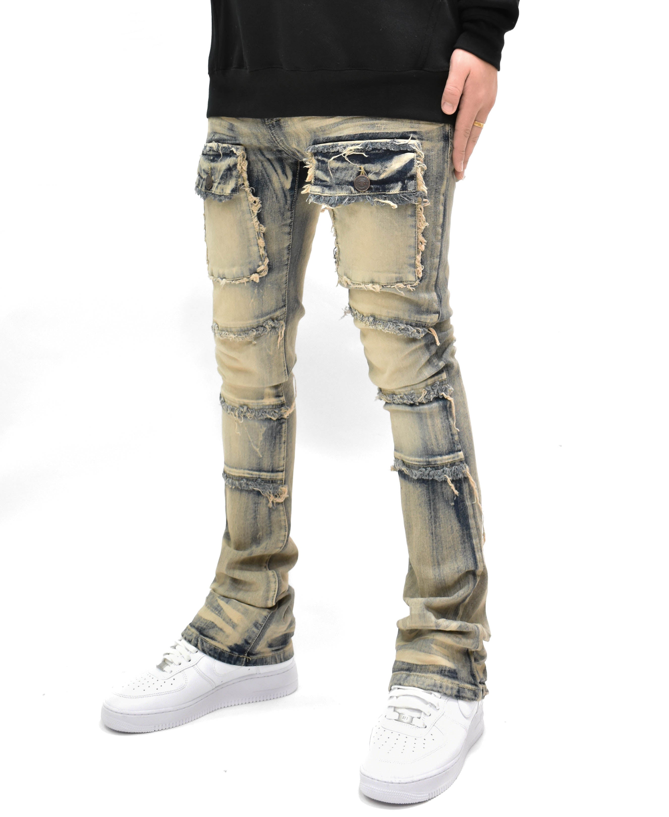 S3020 Pocket Stacked Denim