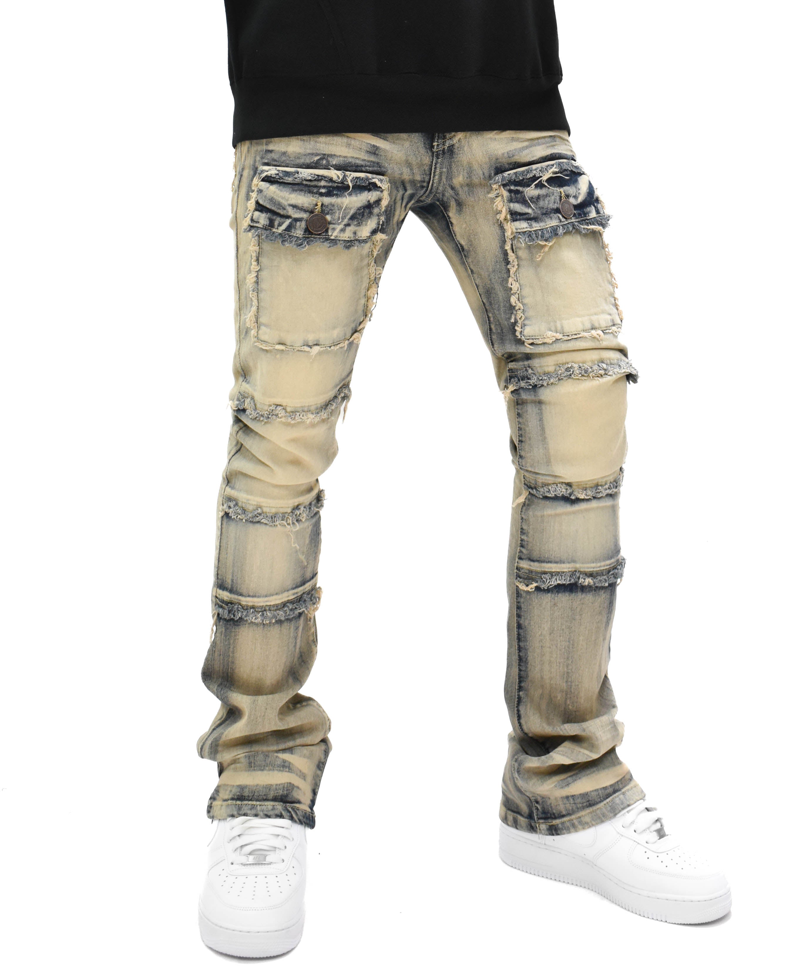 S3020 Pocket Stacked Denim