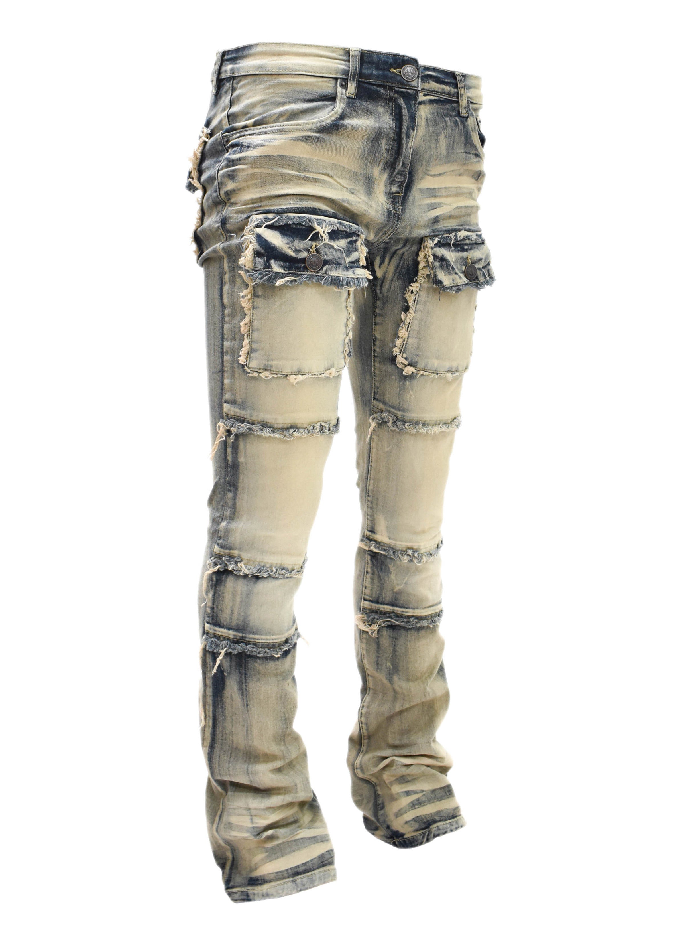 S3020 Pocket Stacked Denim