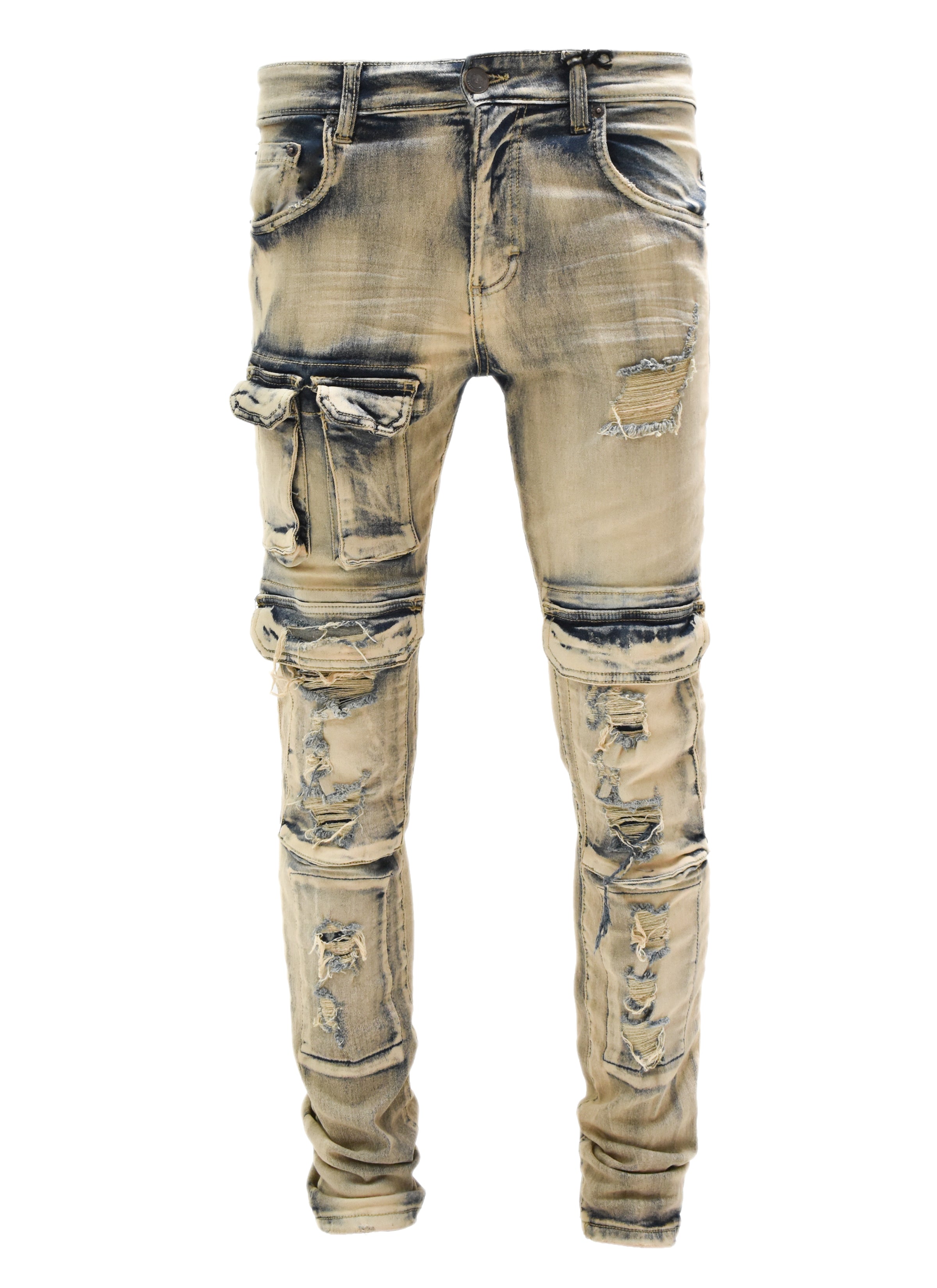 S4415 Ripped Pocket Denim