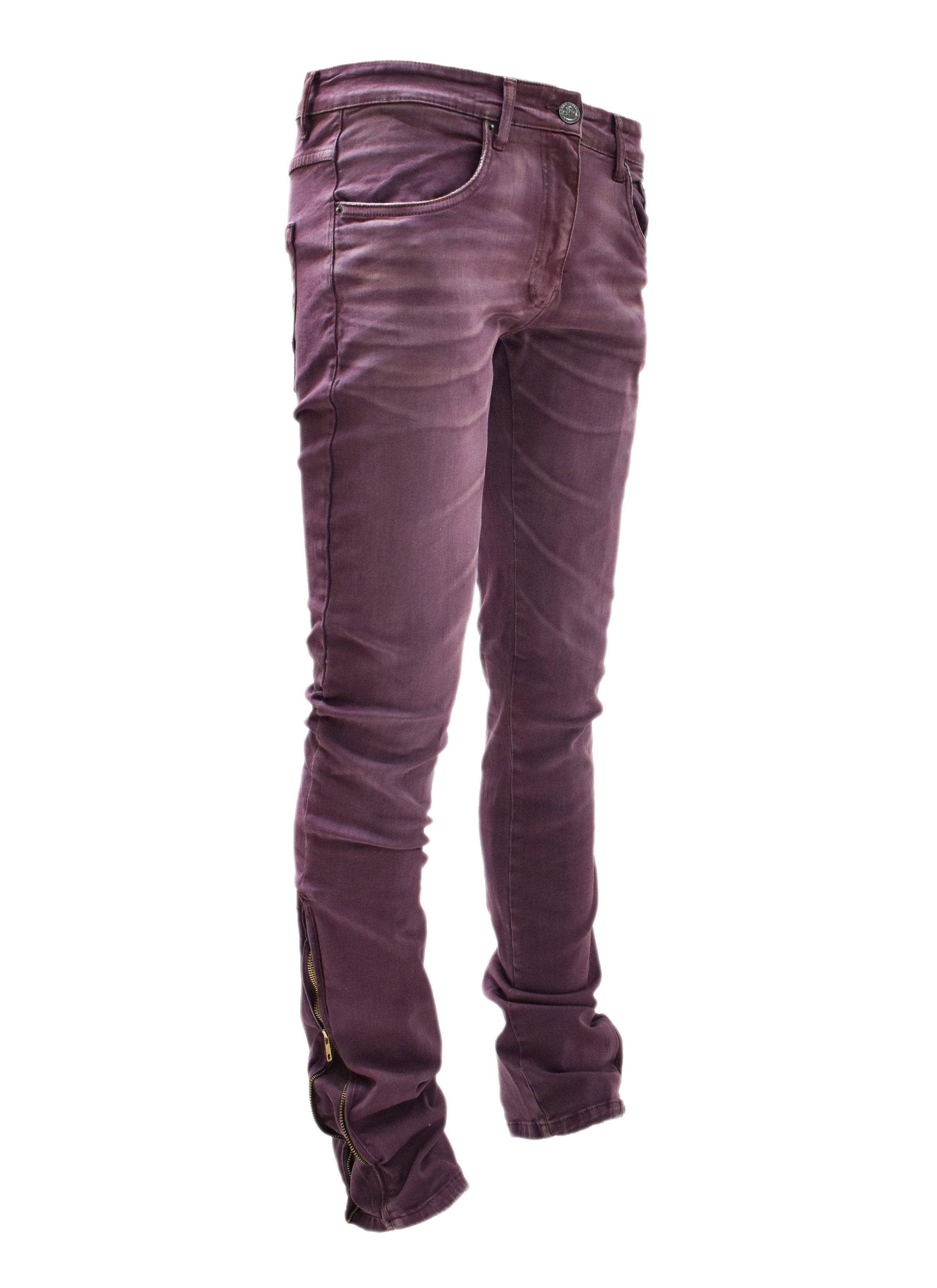 T2064 Zip Flared Denim