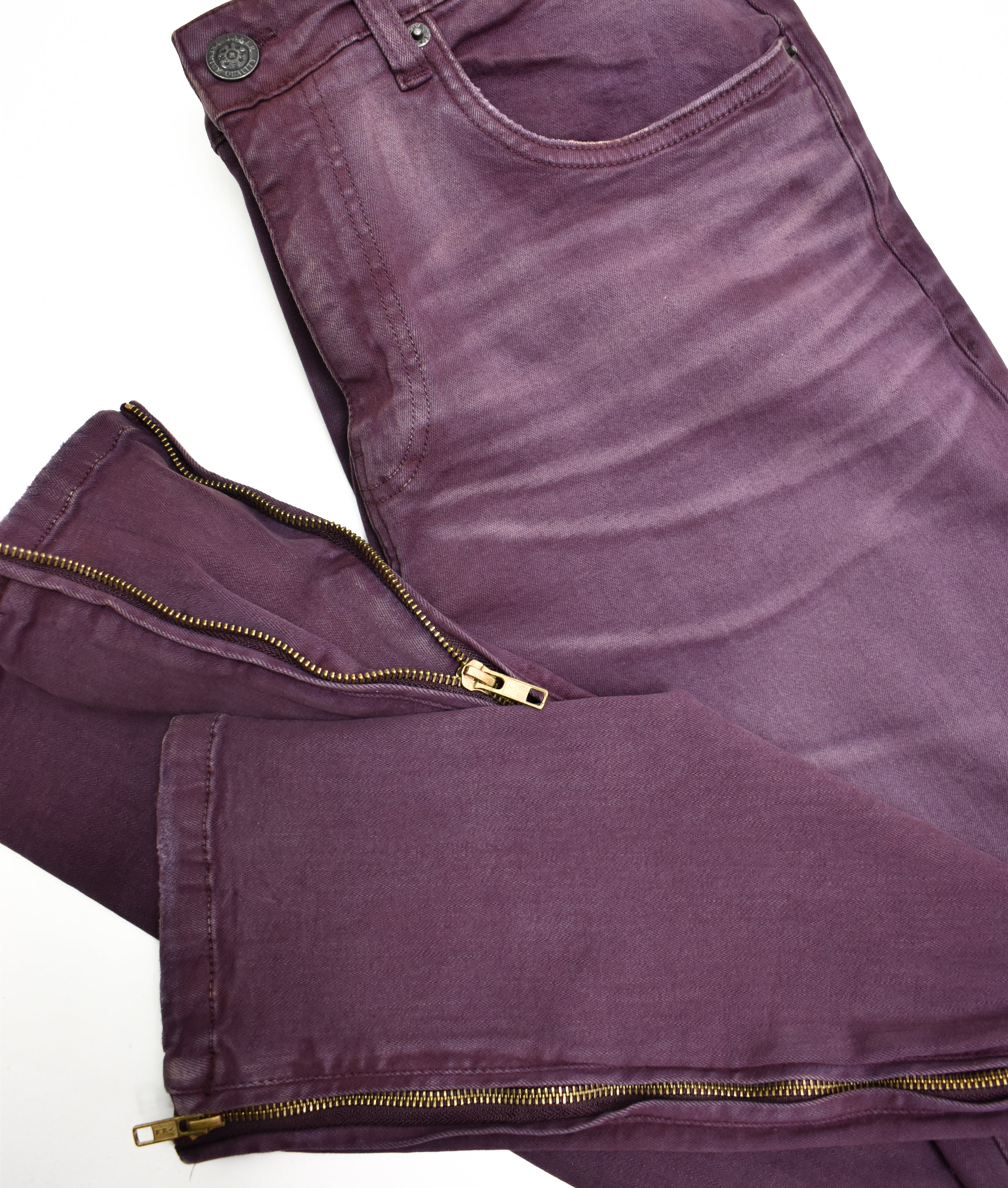 T2064 Zip Flared Denim