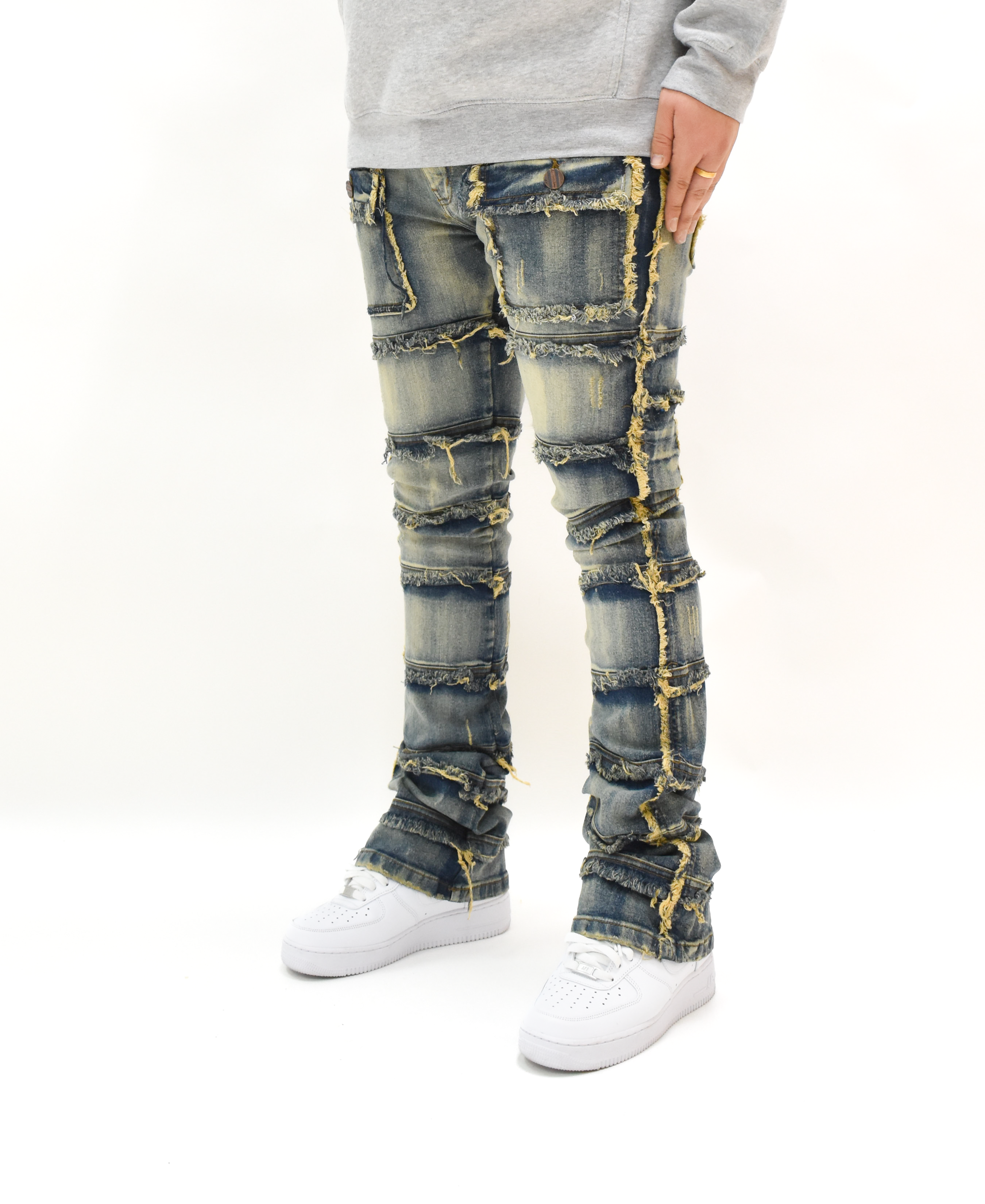 FW33958 Thread Stacked Denim