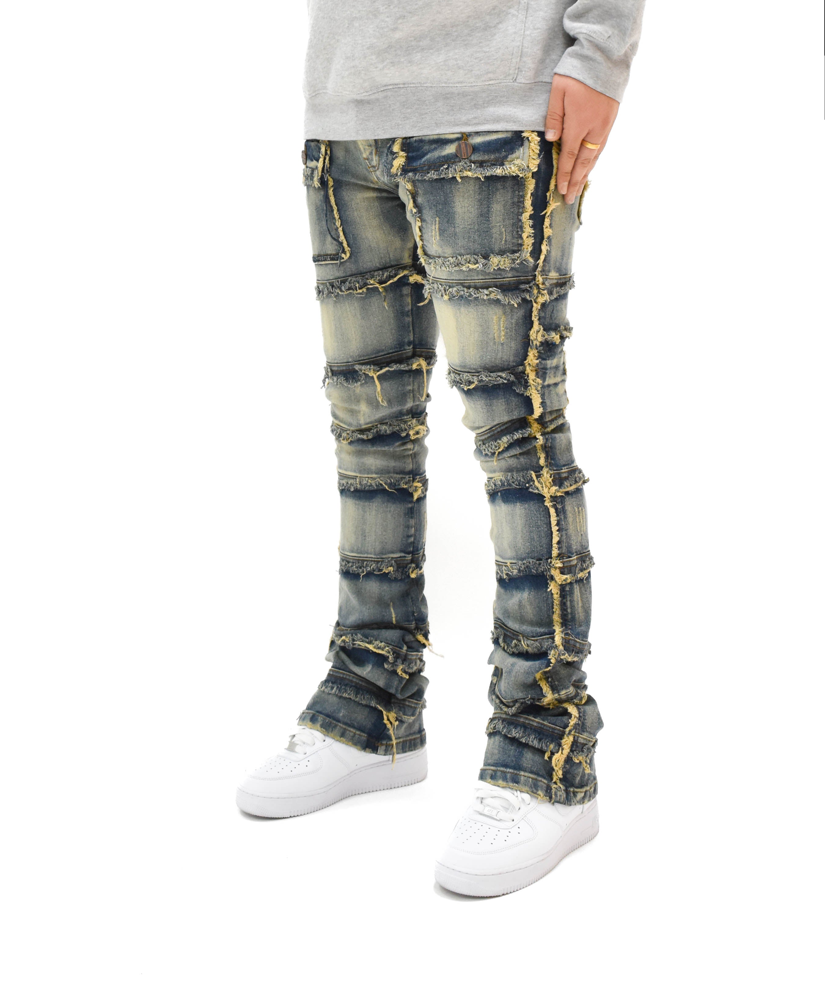 FW33958 Thread Stacked Denim