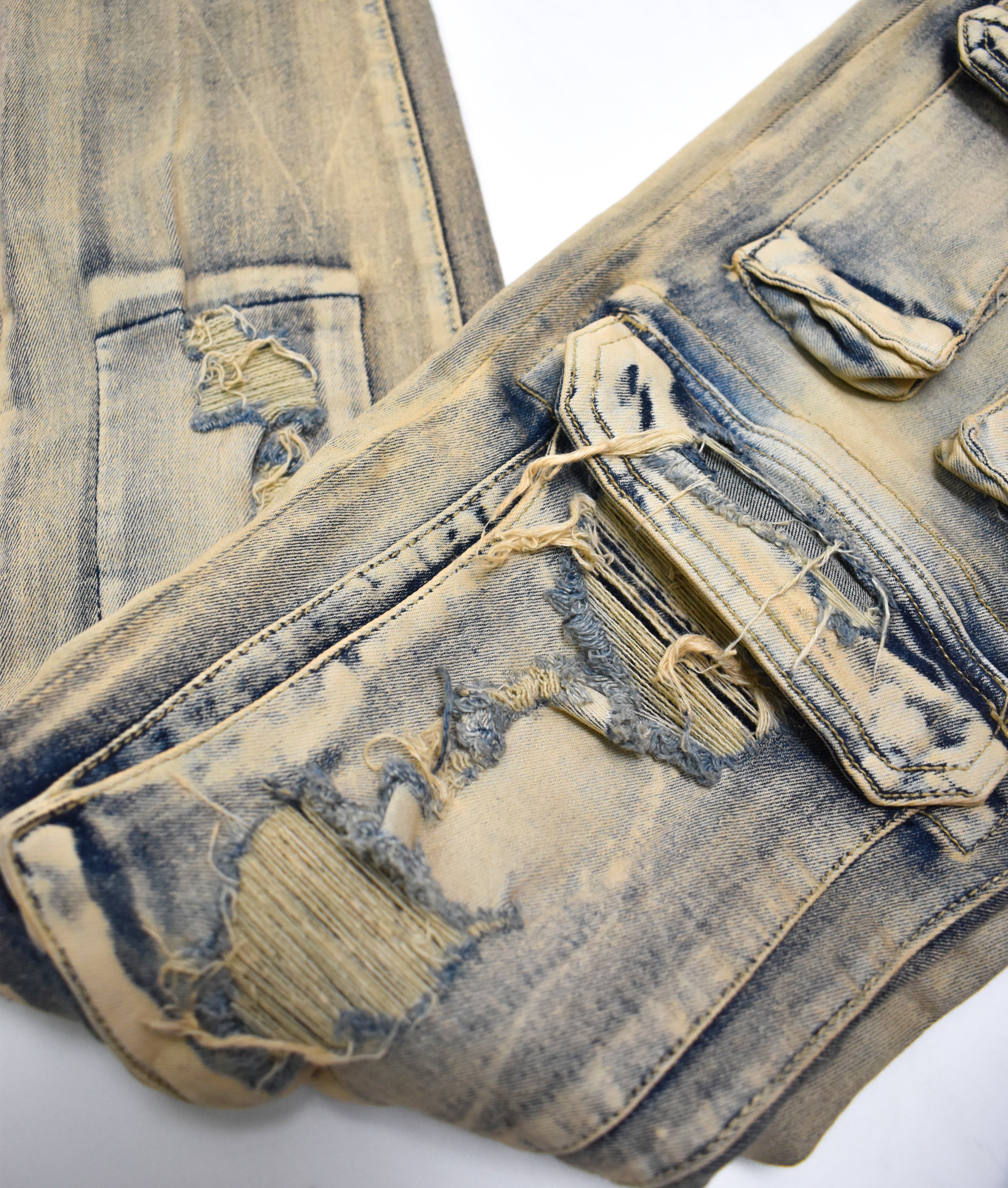 S4415 Ripped Pocket Denim