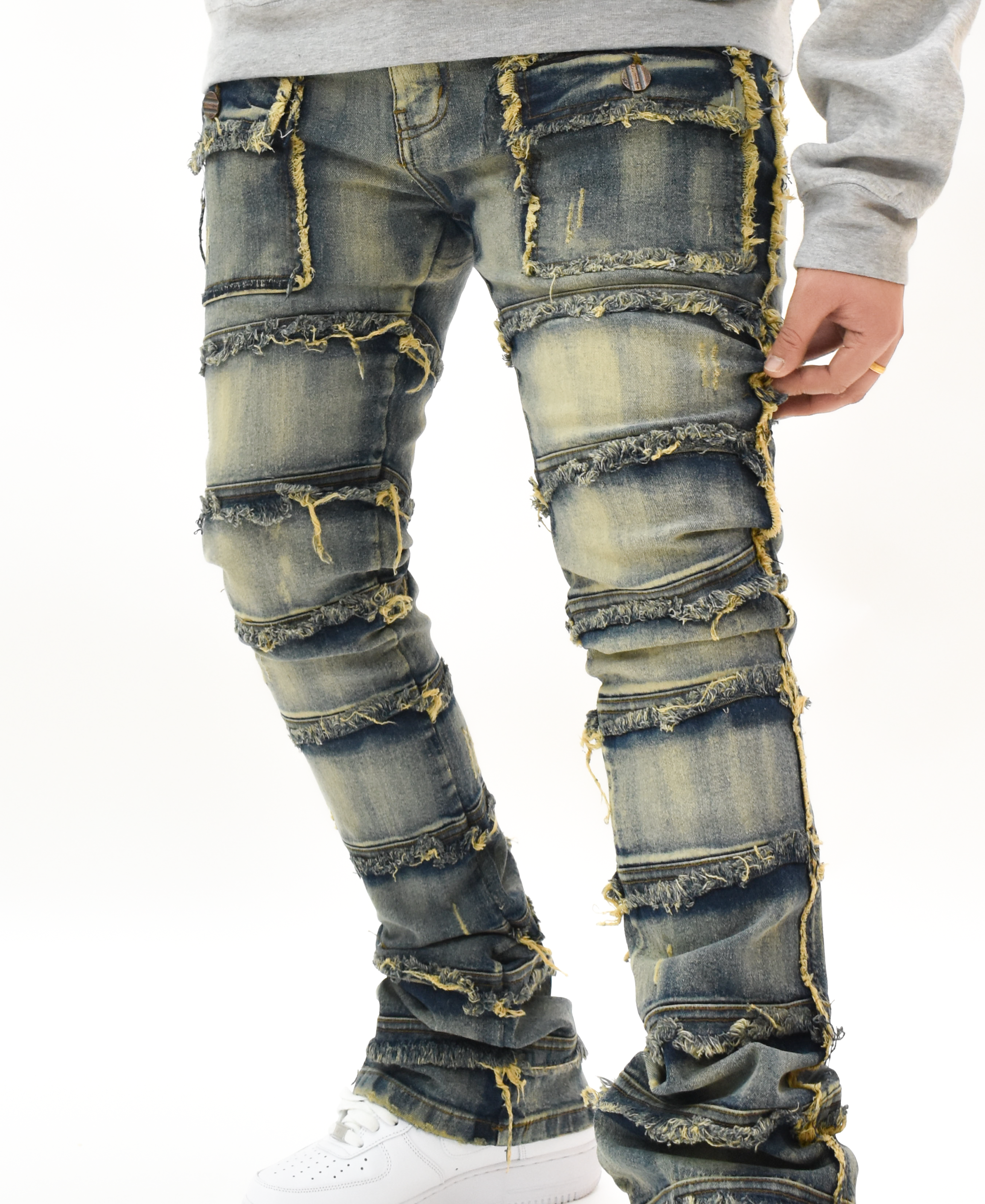 FW33958 Thread Stacked Denim