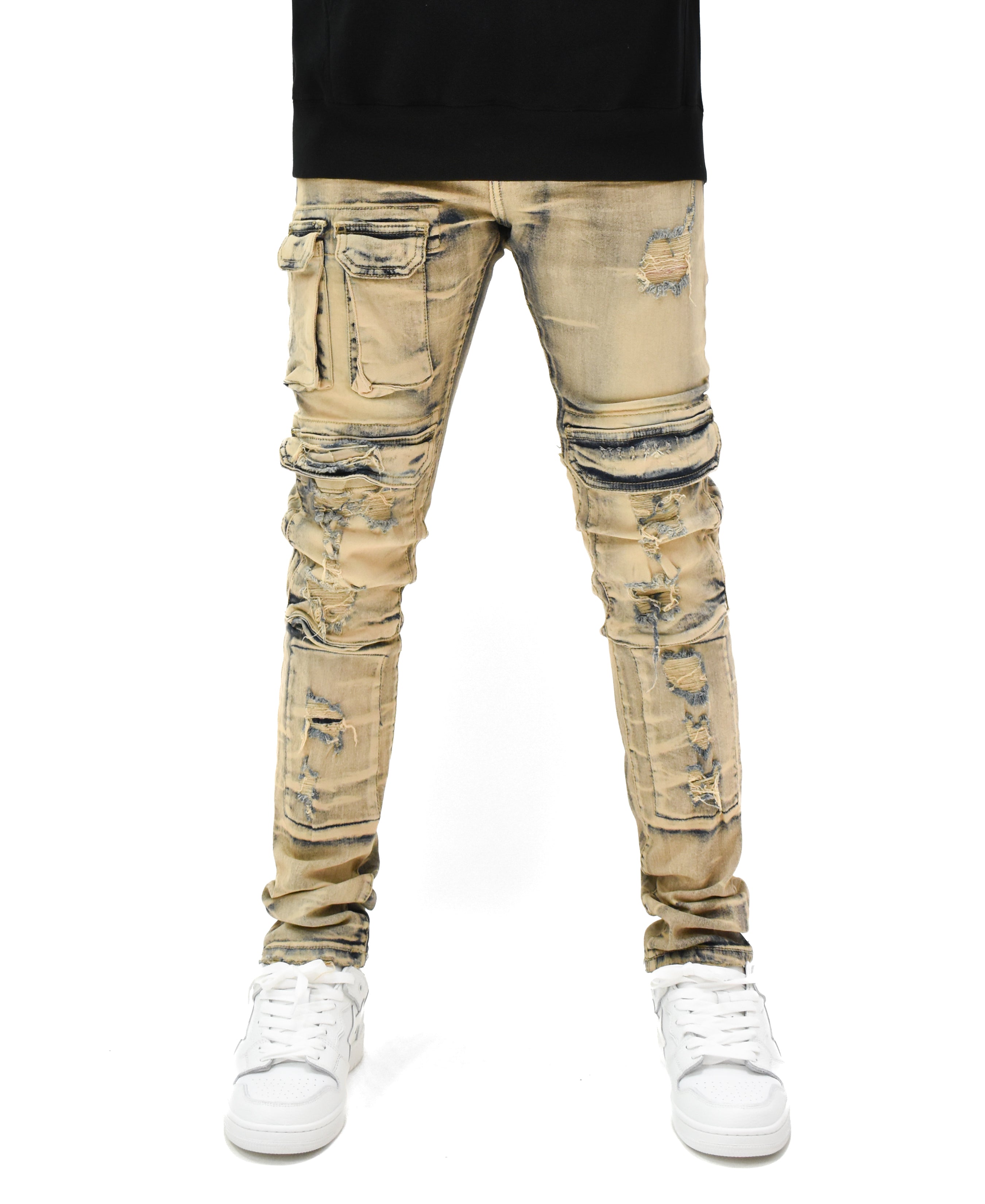 S4415 Ripped Pocket Denim