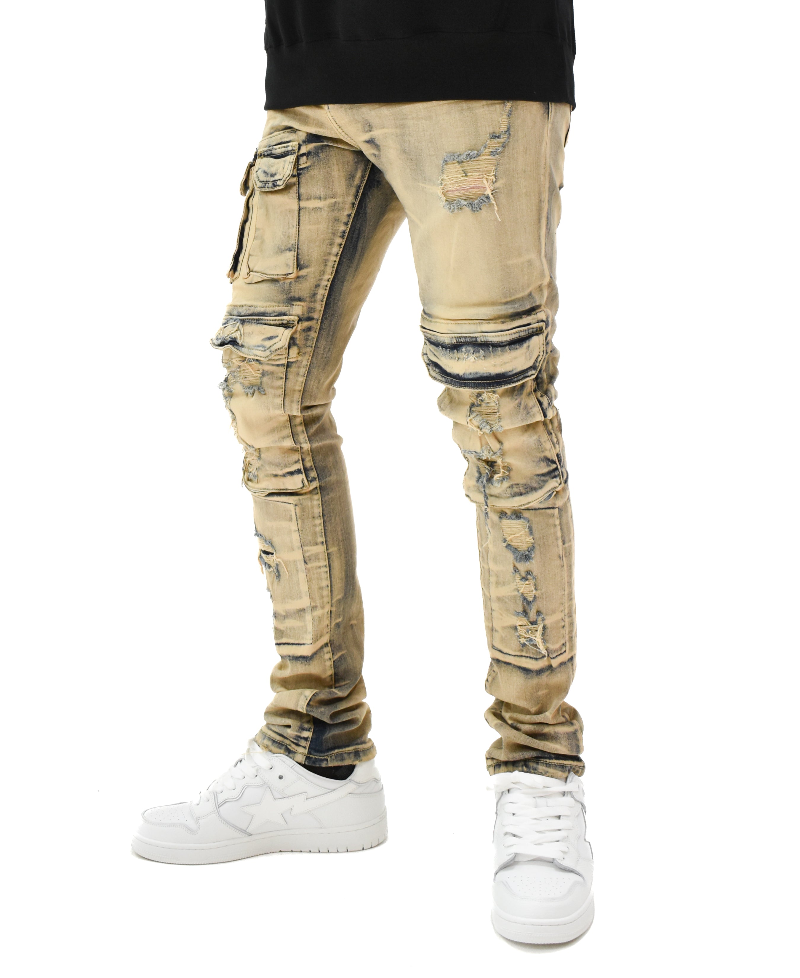 S4415 Ripped Pocket Denim