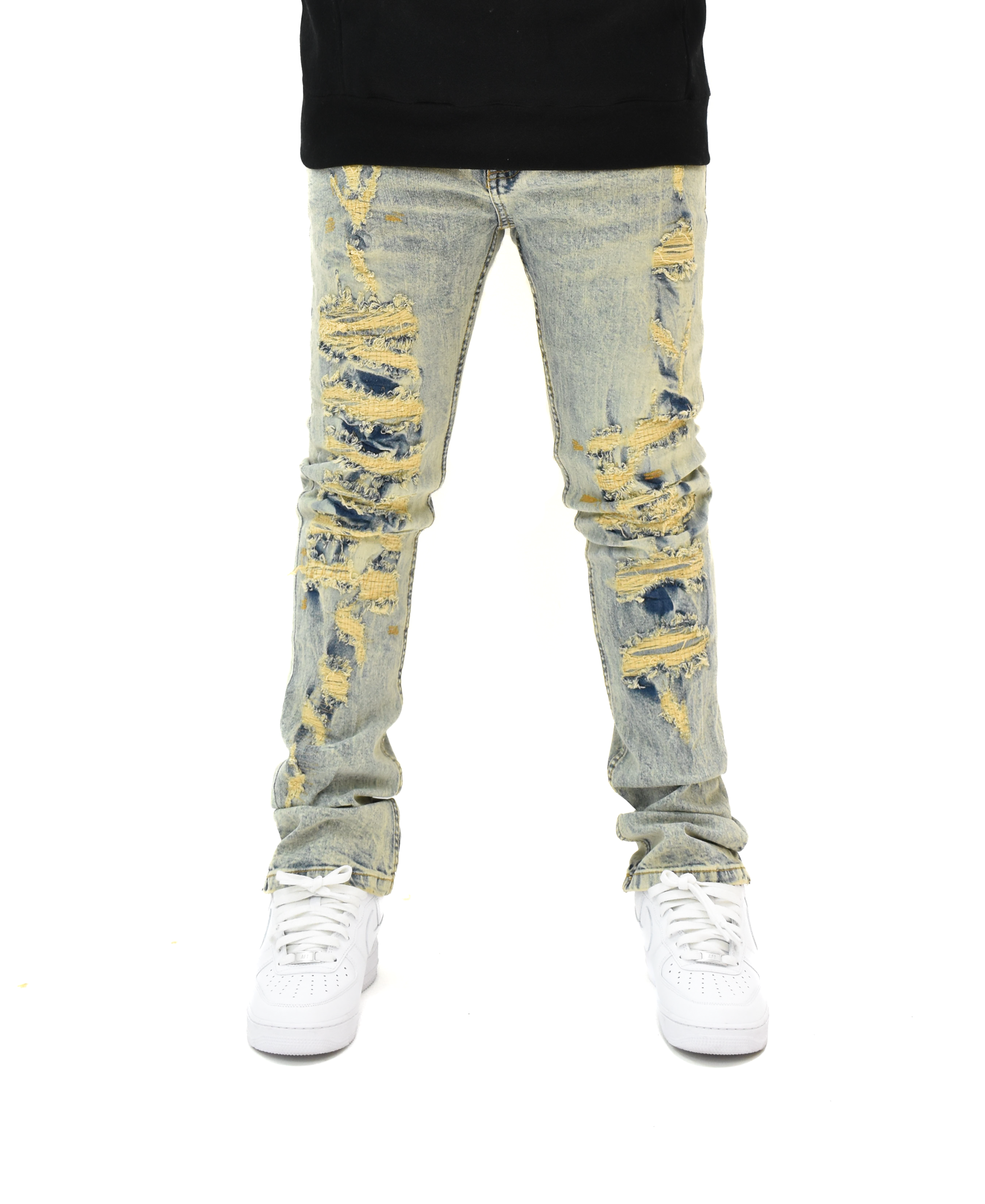 FW330063 Distressed Denim
