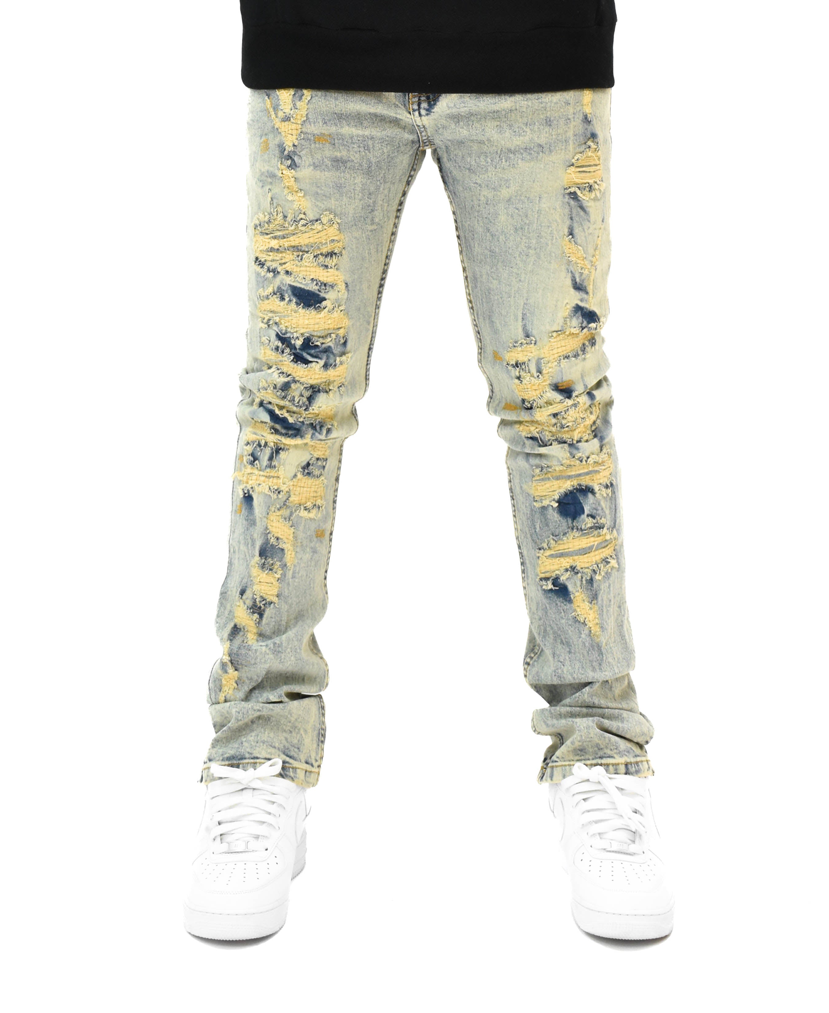FW33063 Distressed Denim