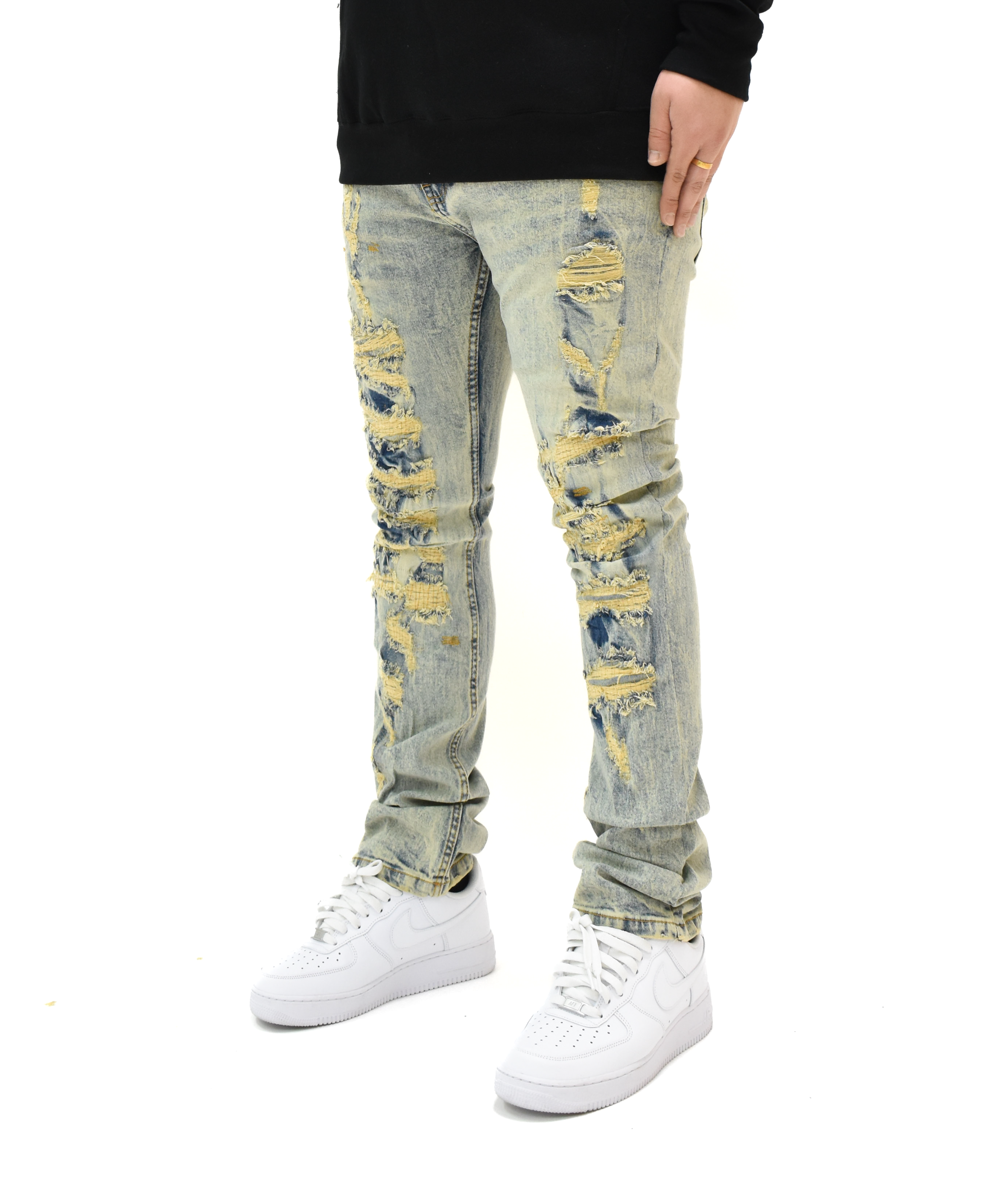 FW330063 Distressed Denim