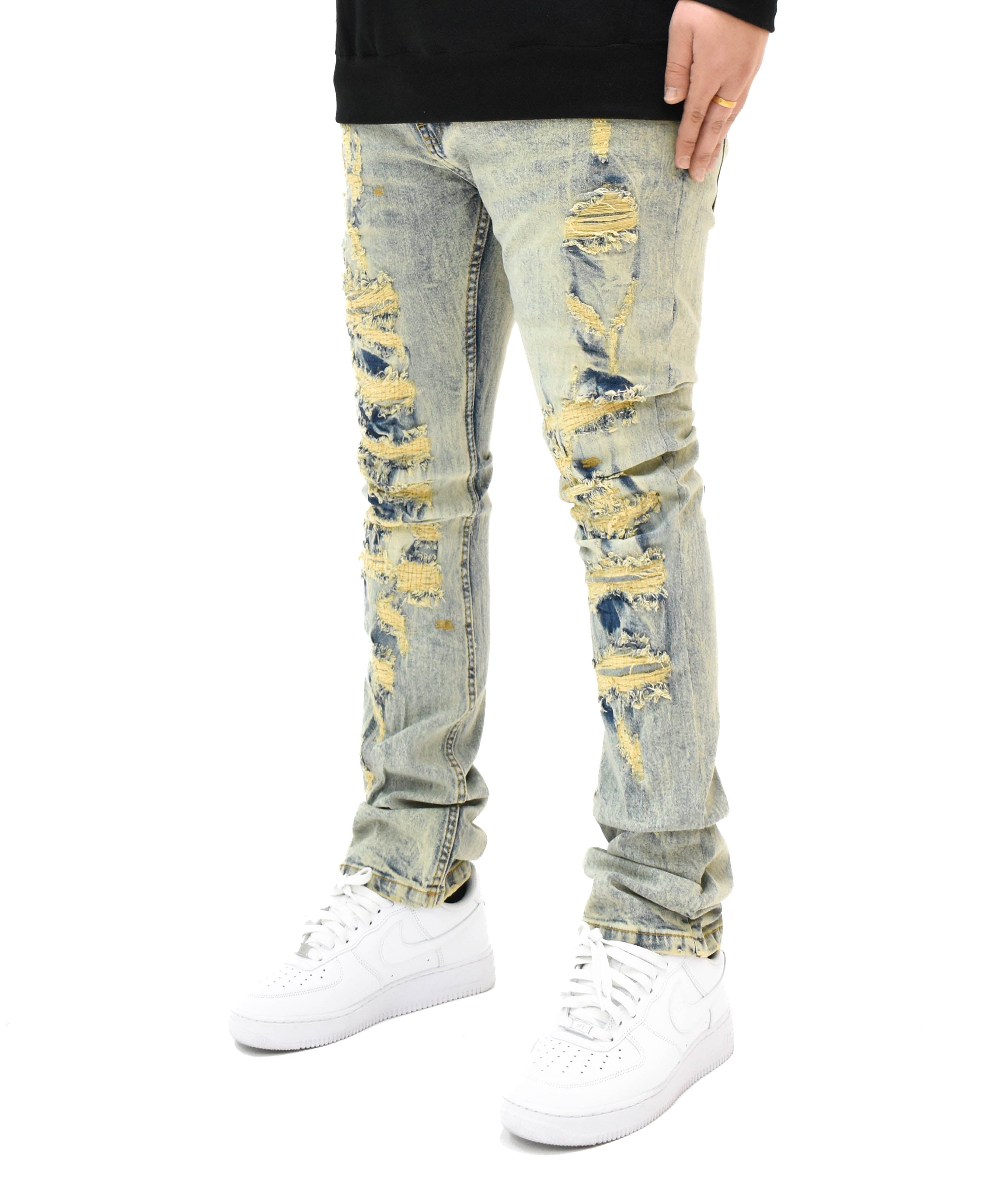 FW33063 Distressed Denim