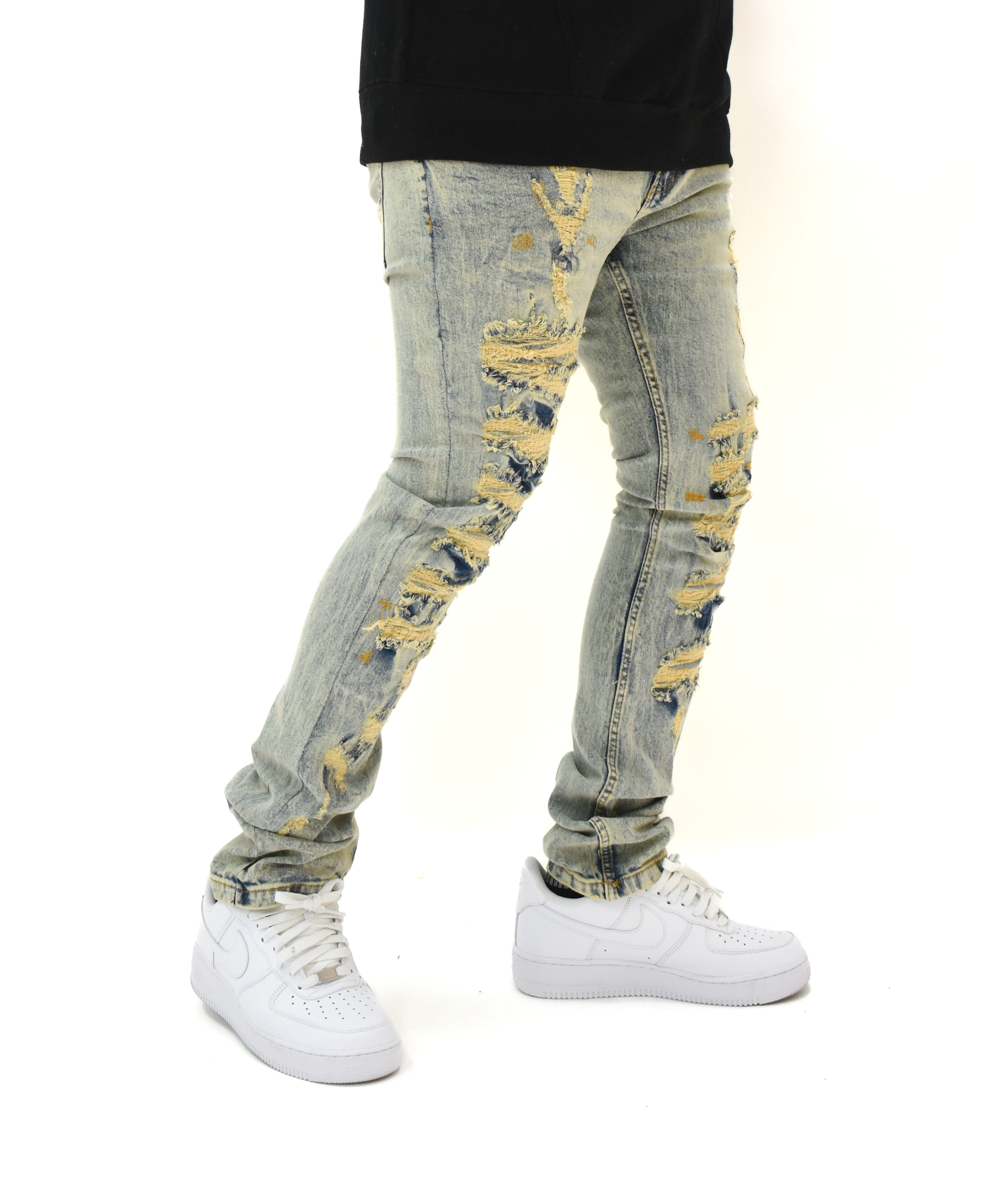 FW330063 Distressed Denim