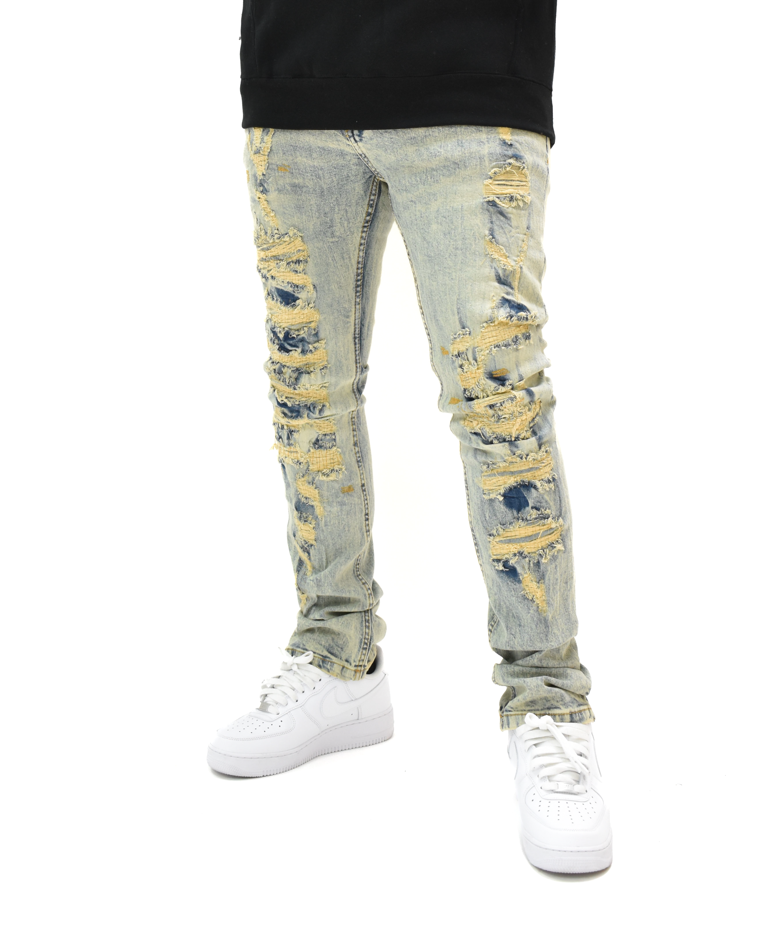 FW330063 Distressed Denim
