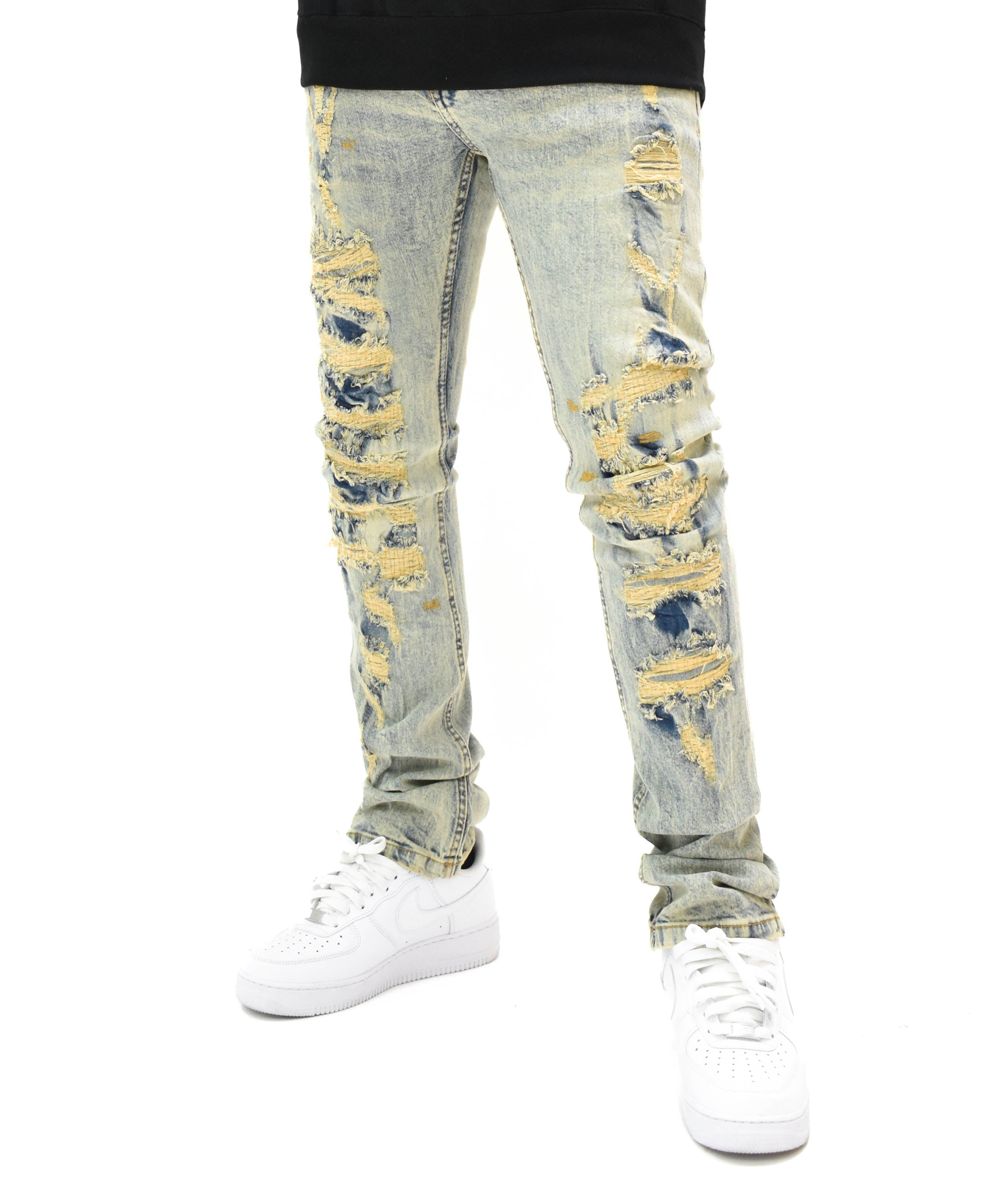 FW33063 Distressed Denim