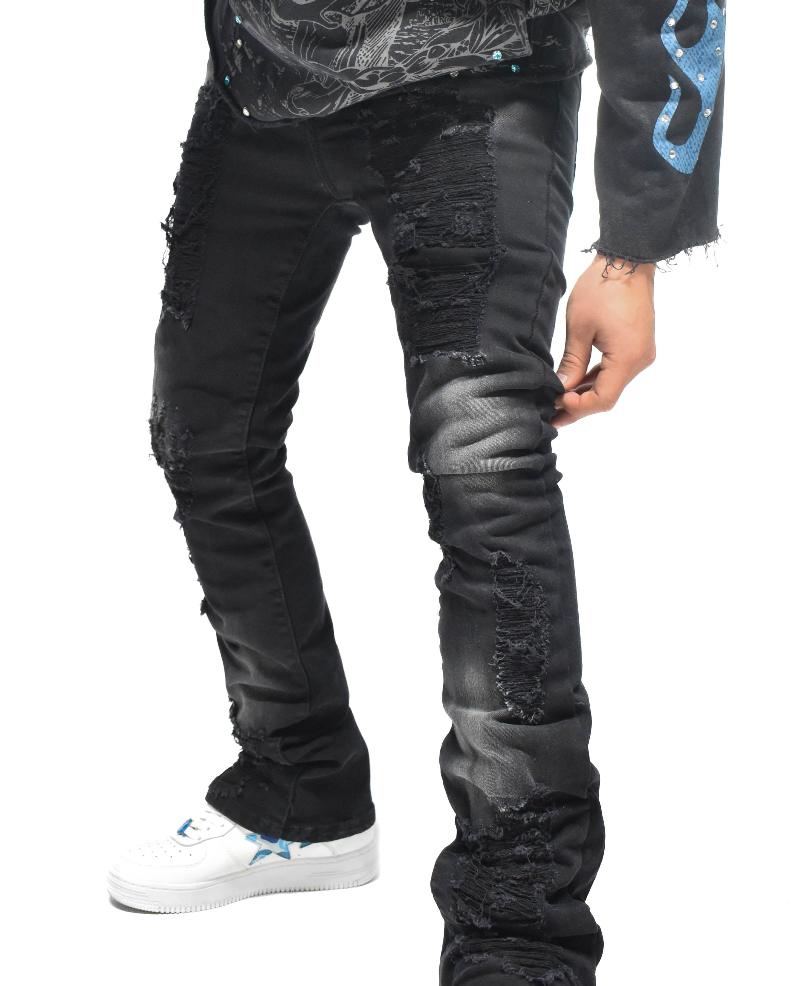 S5504 Distressed Denim