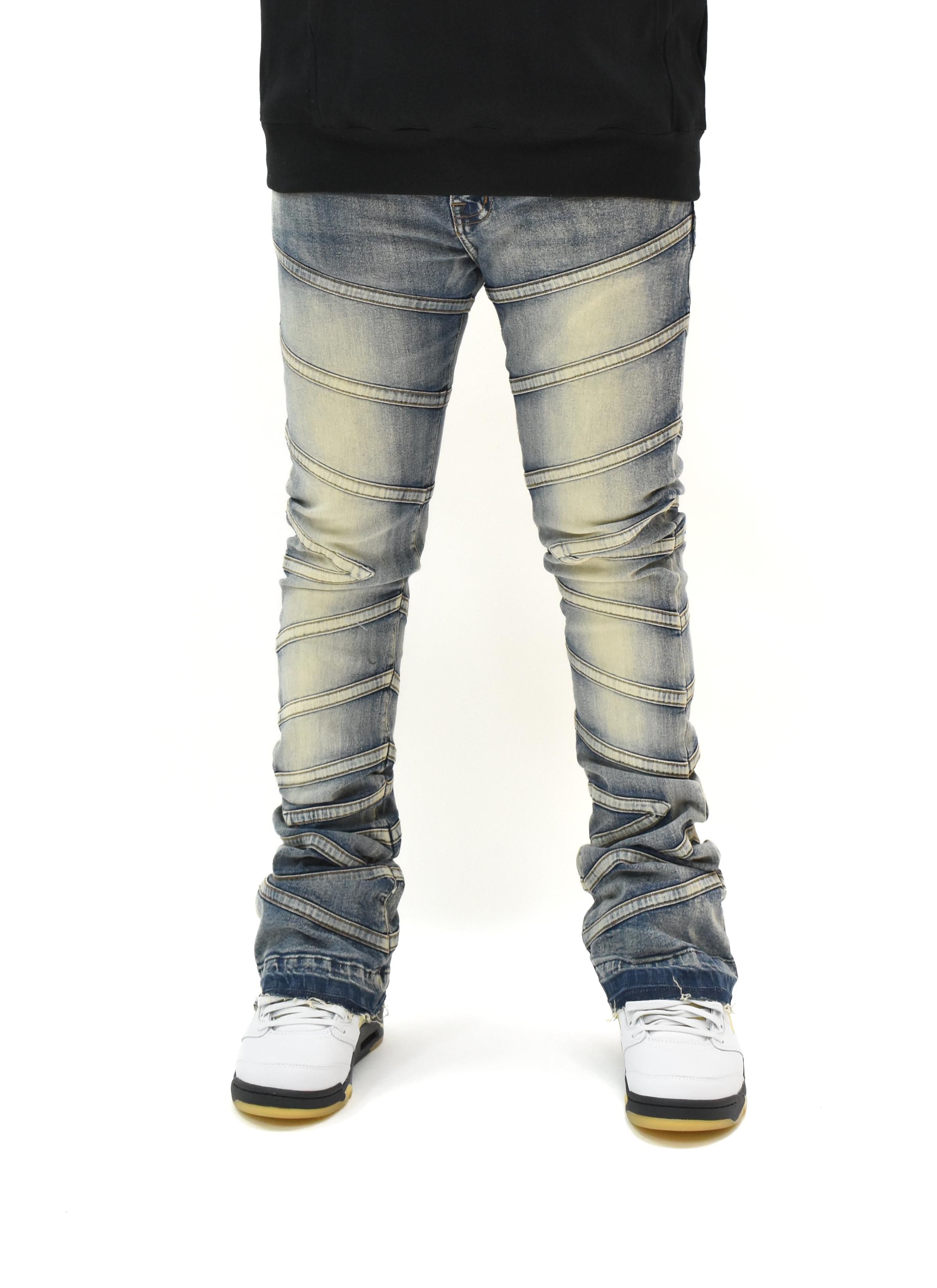 FW33894 Striped Stacked Denim
