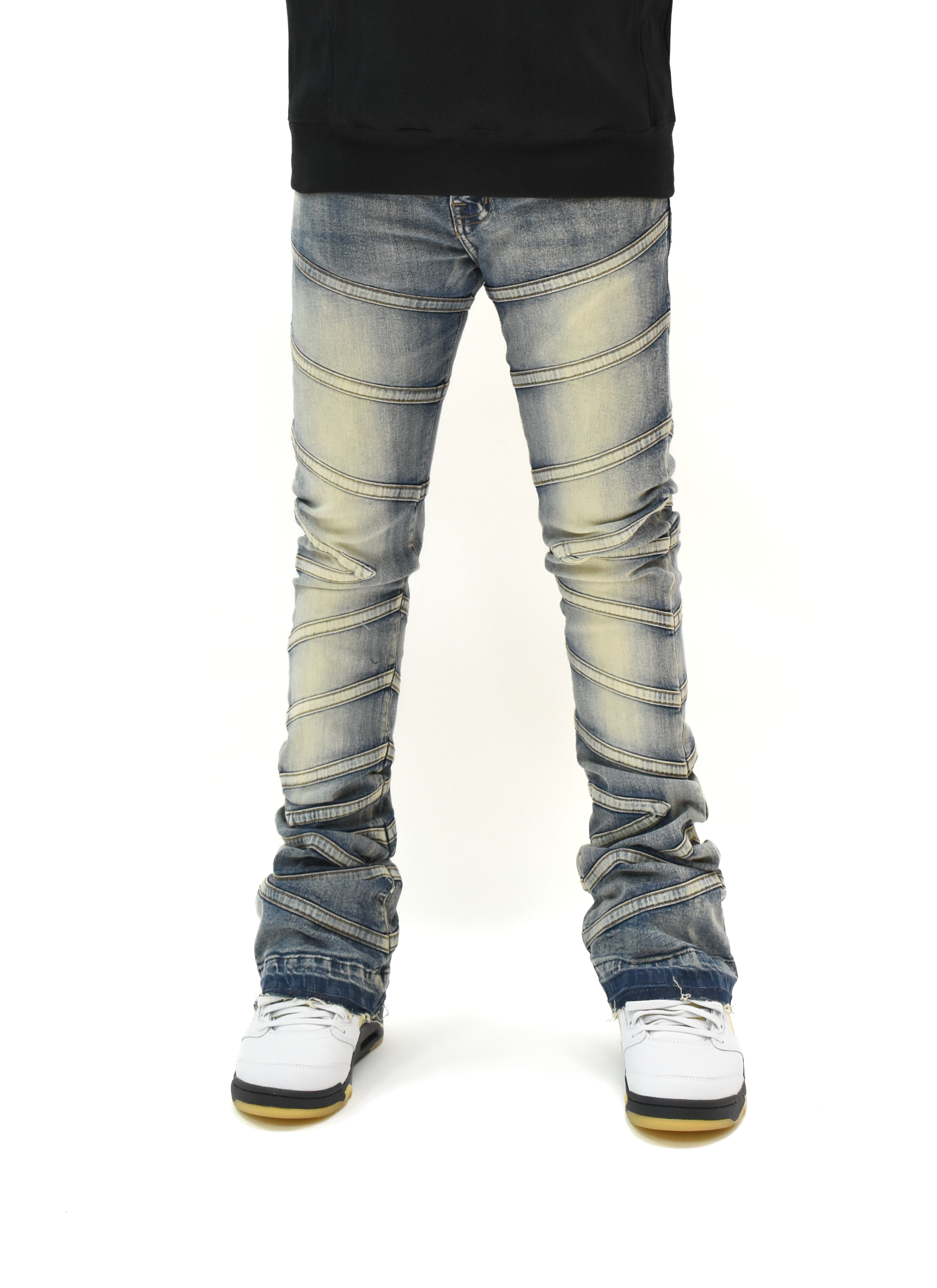 FW33894 Striped Stacked Denim