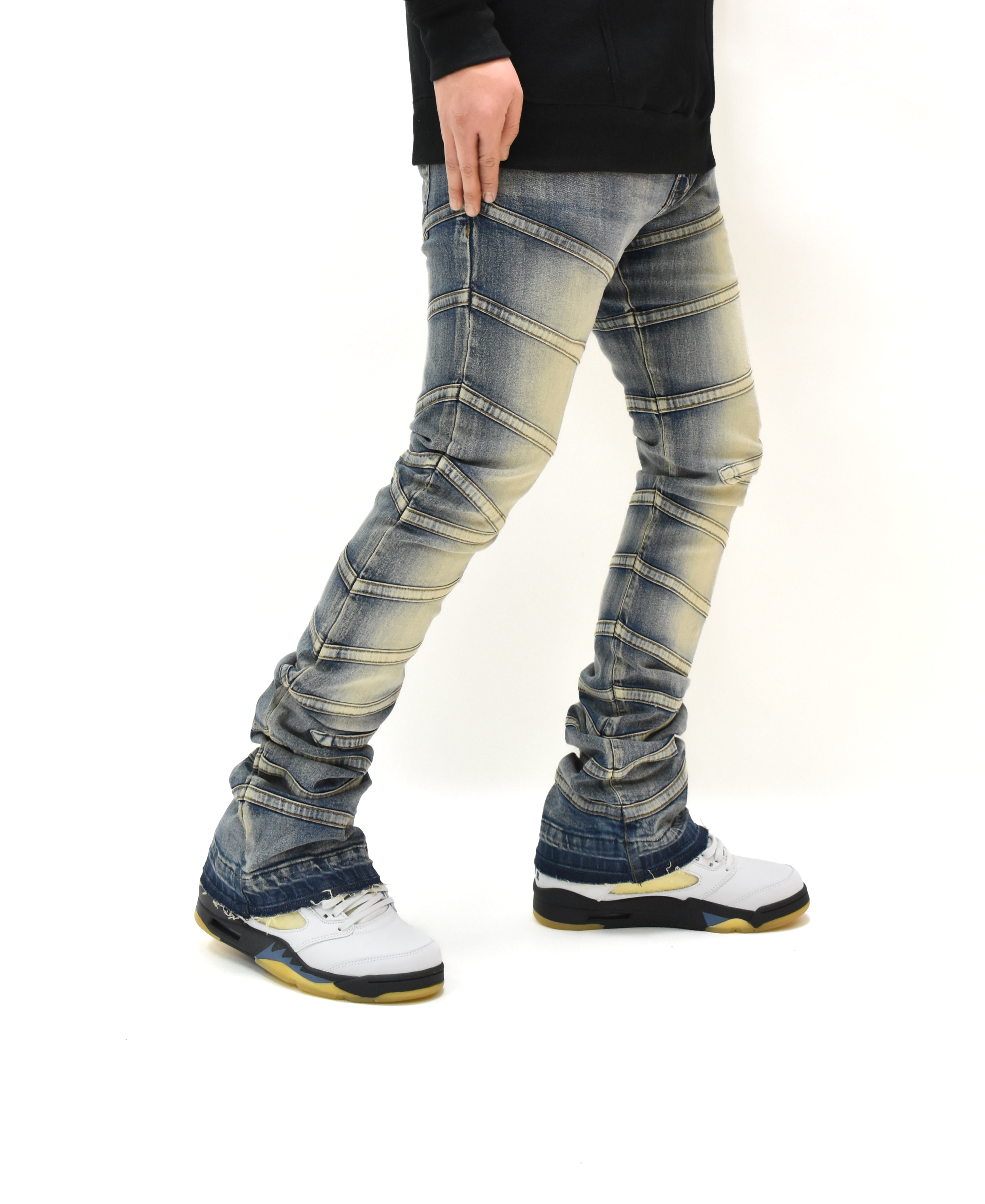 FW33894 Striped Stacked Denim