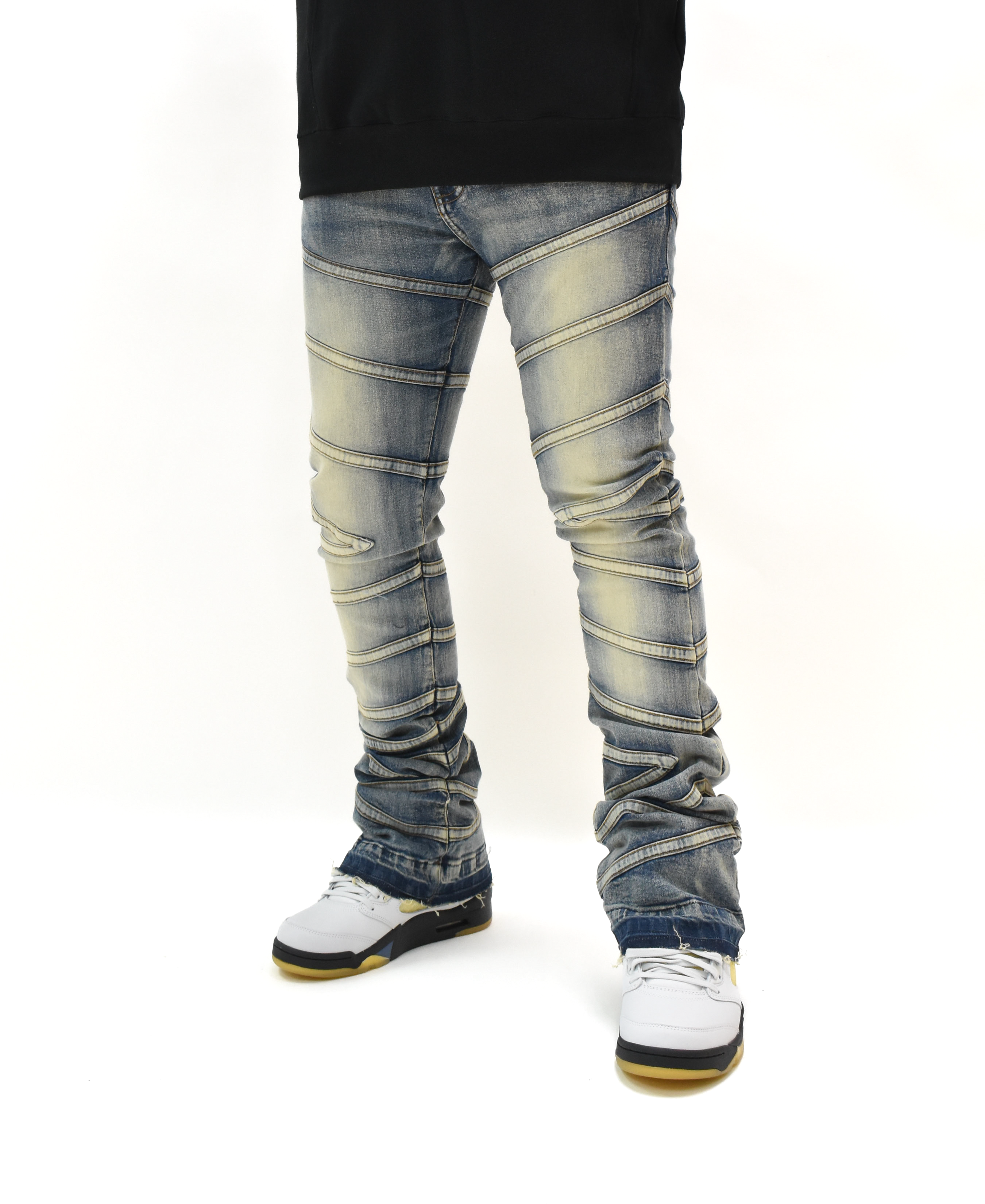 FW33894 Striped Stacked Denim