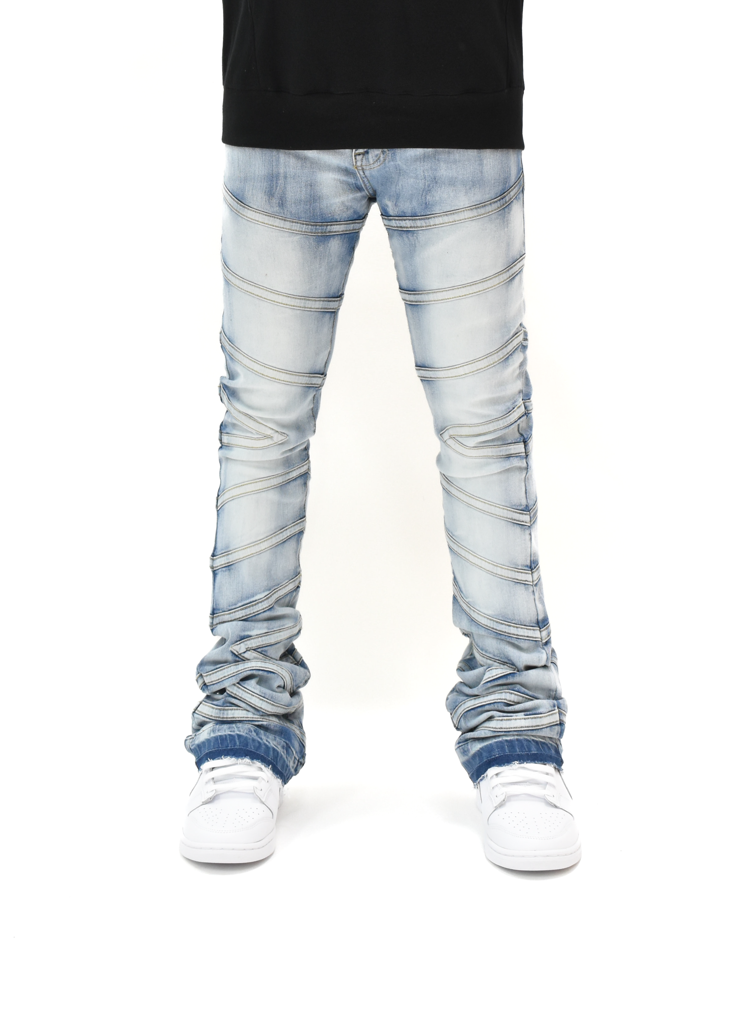 FW33894 Striped Stacked Denim