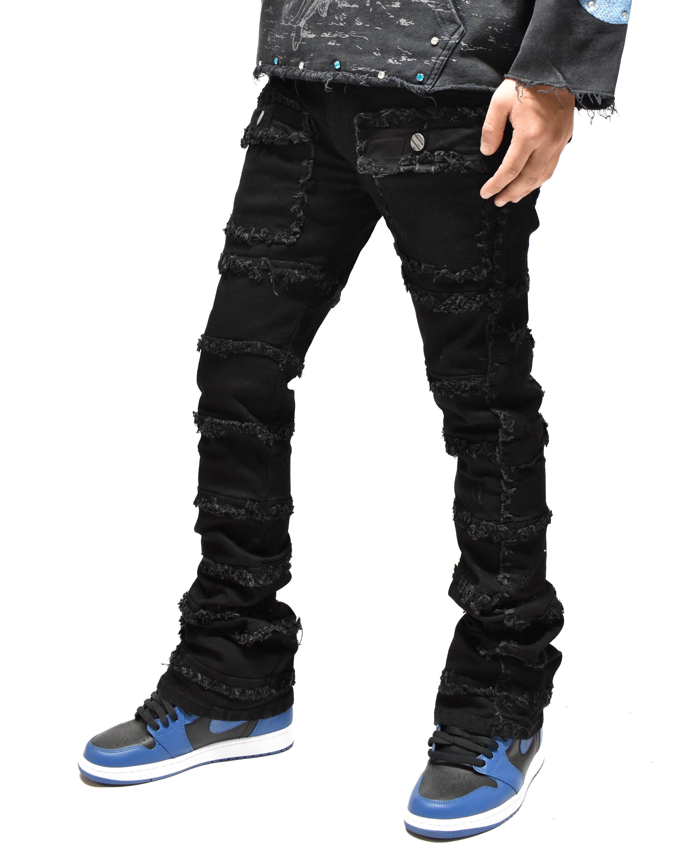 FW33958 Thread Stacked Denim