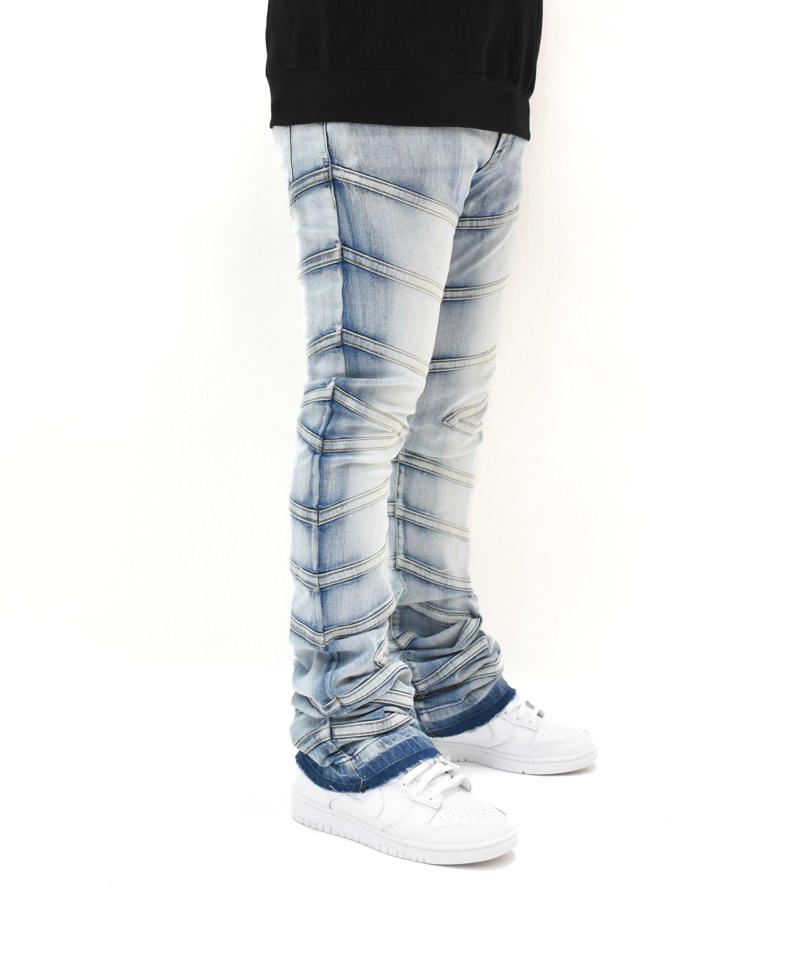 FW33894 Striped Stacked Denim