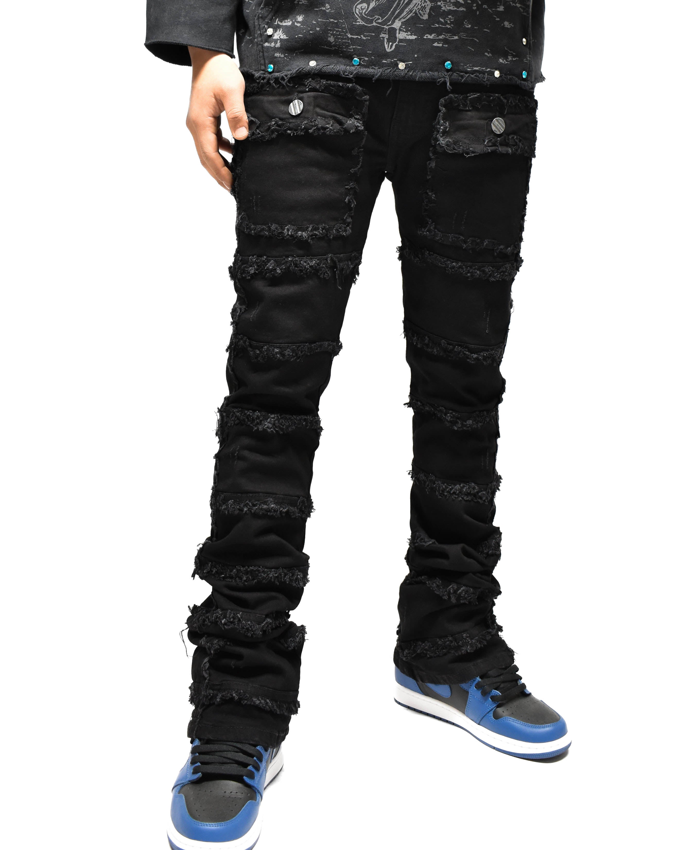 FW33958 Thread Stacked Denim