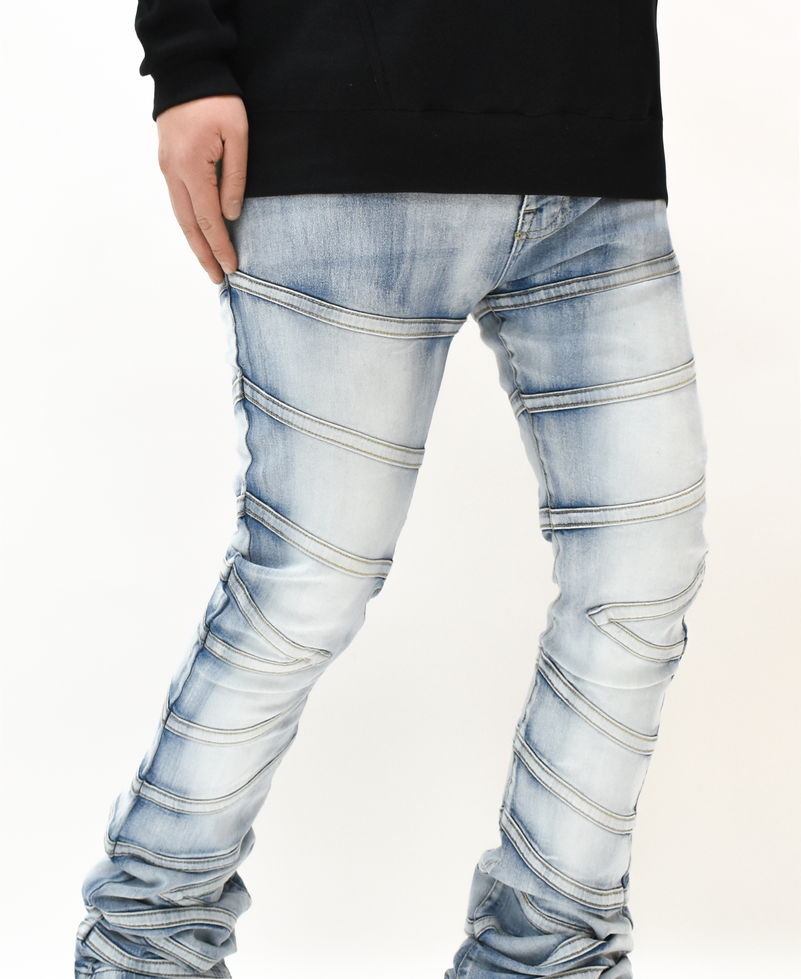 FW33894 Striped Stacked Denim
