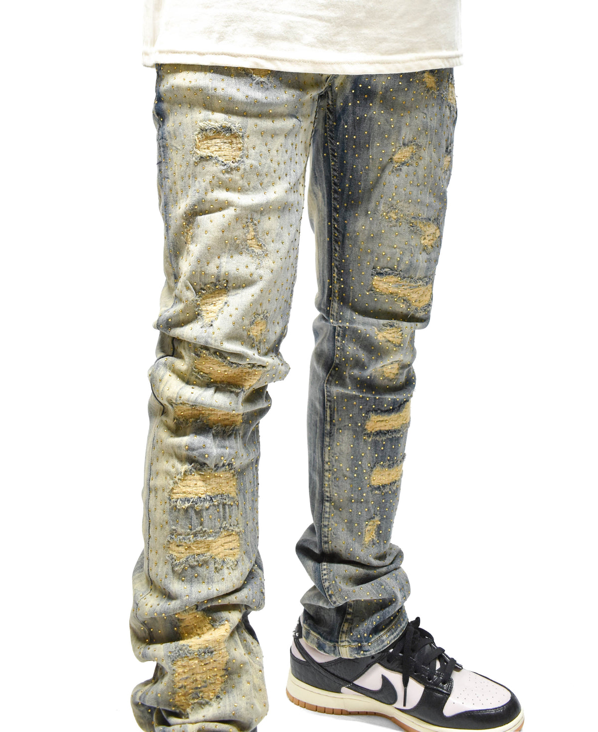 FW33293 Ripped Stone Denim