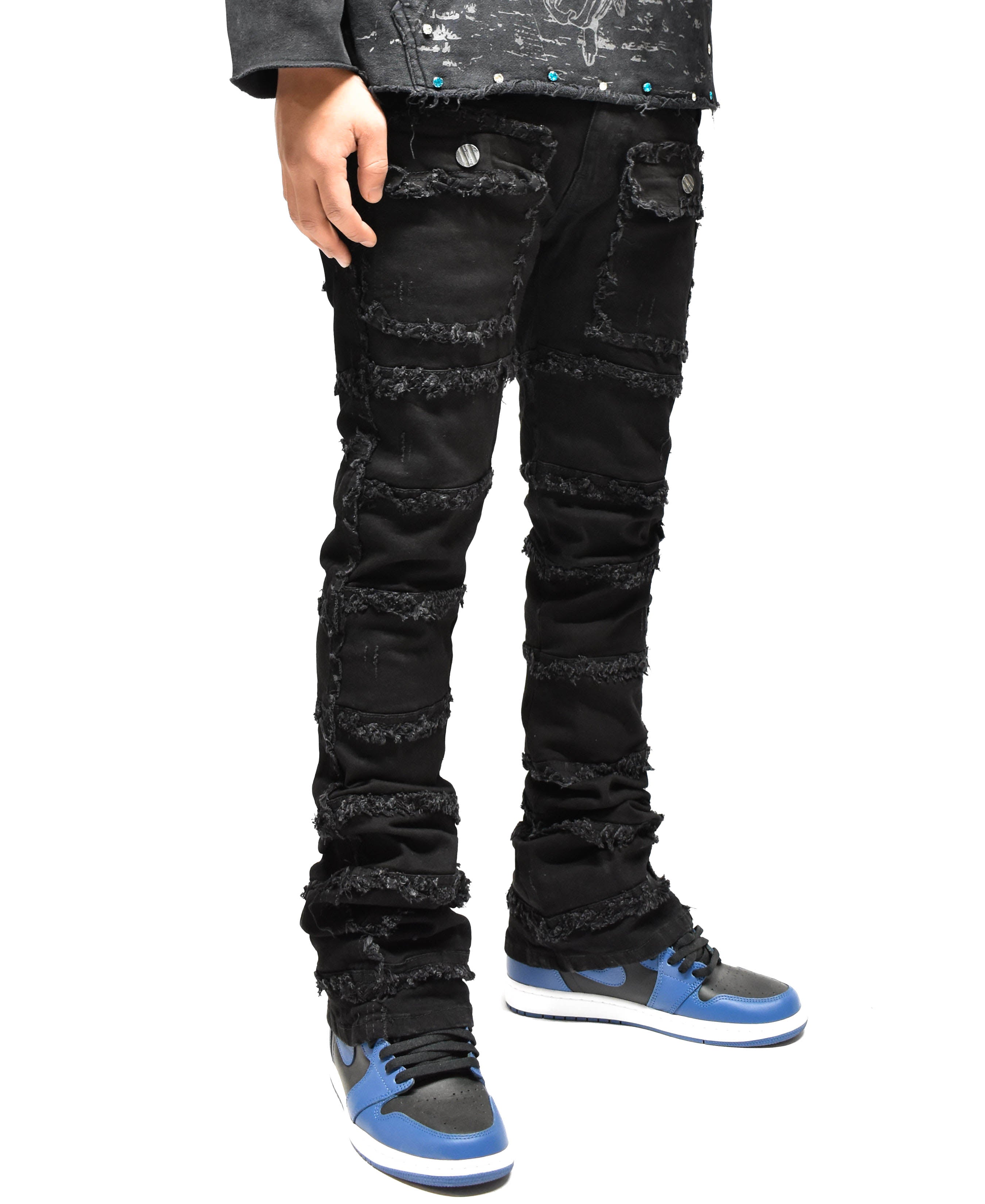 FW33958 Thread Stacked Denim