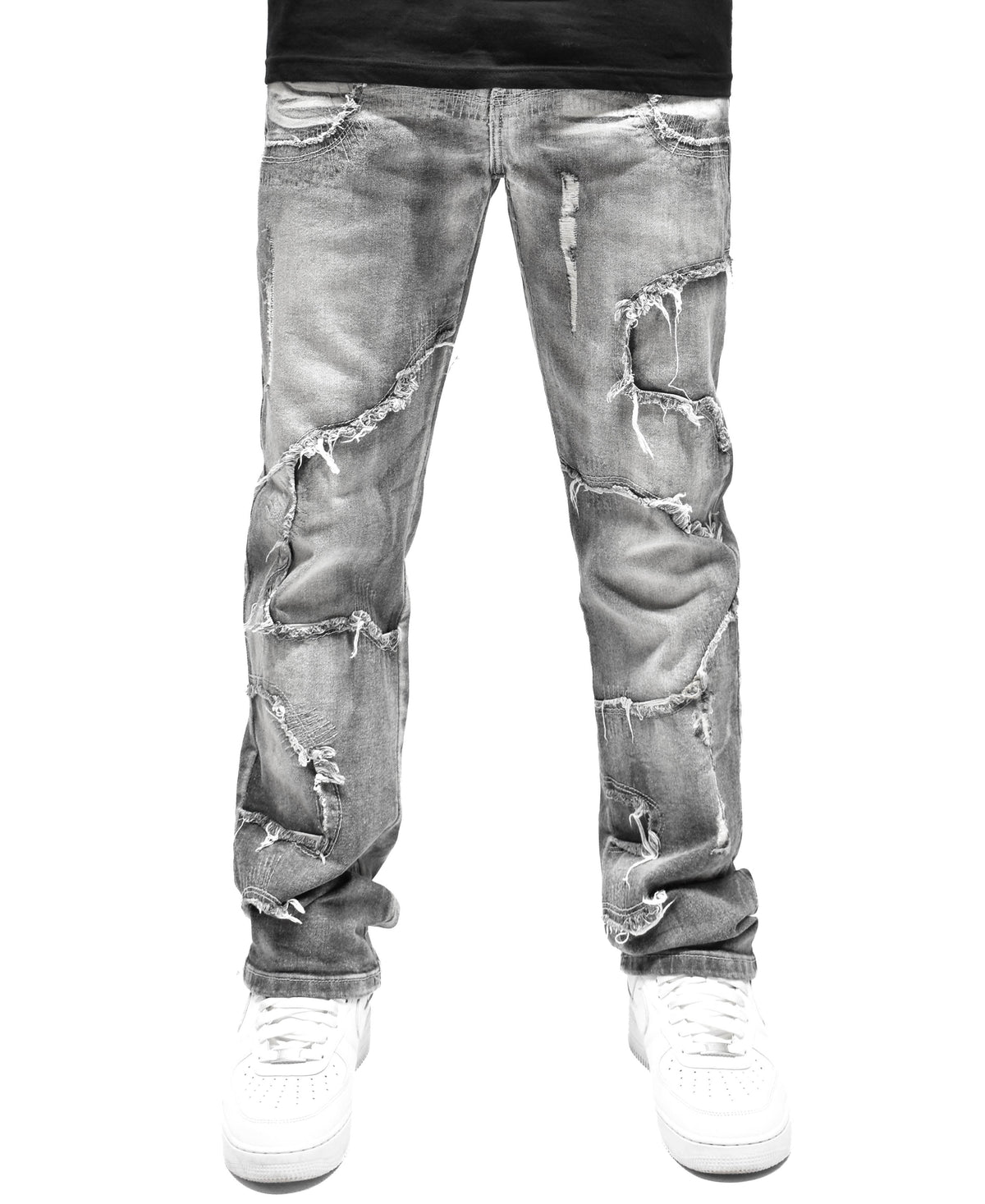 S5004 Frayed Denim