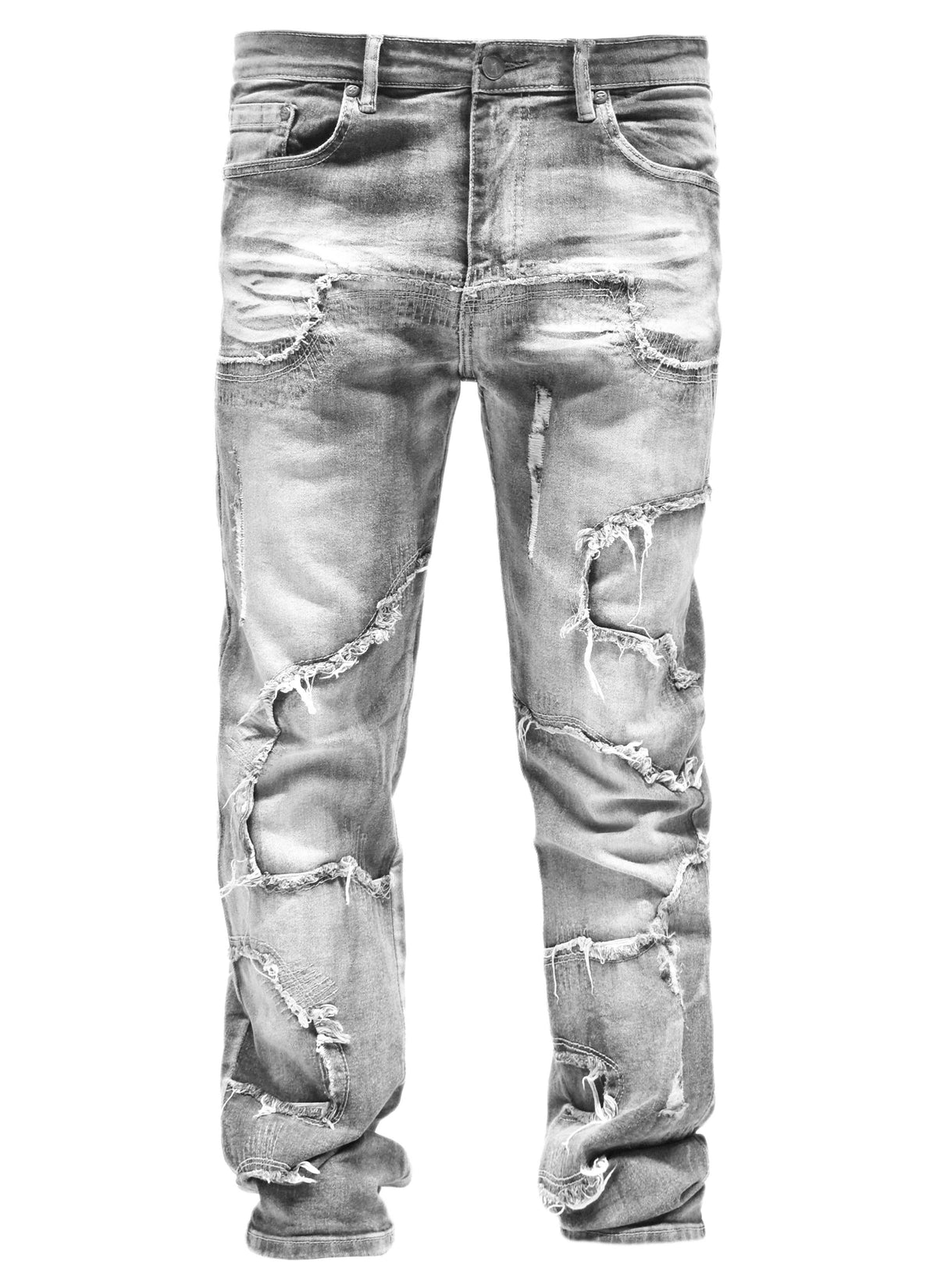 S5004 Frayed Denim