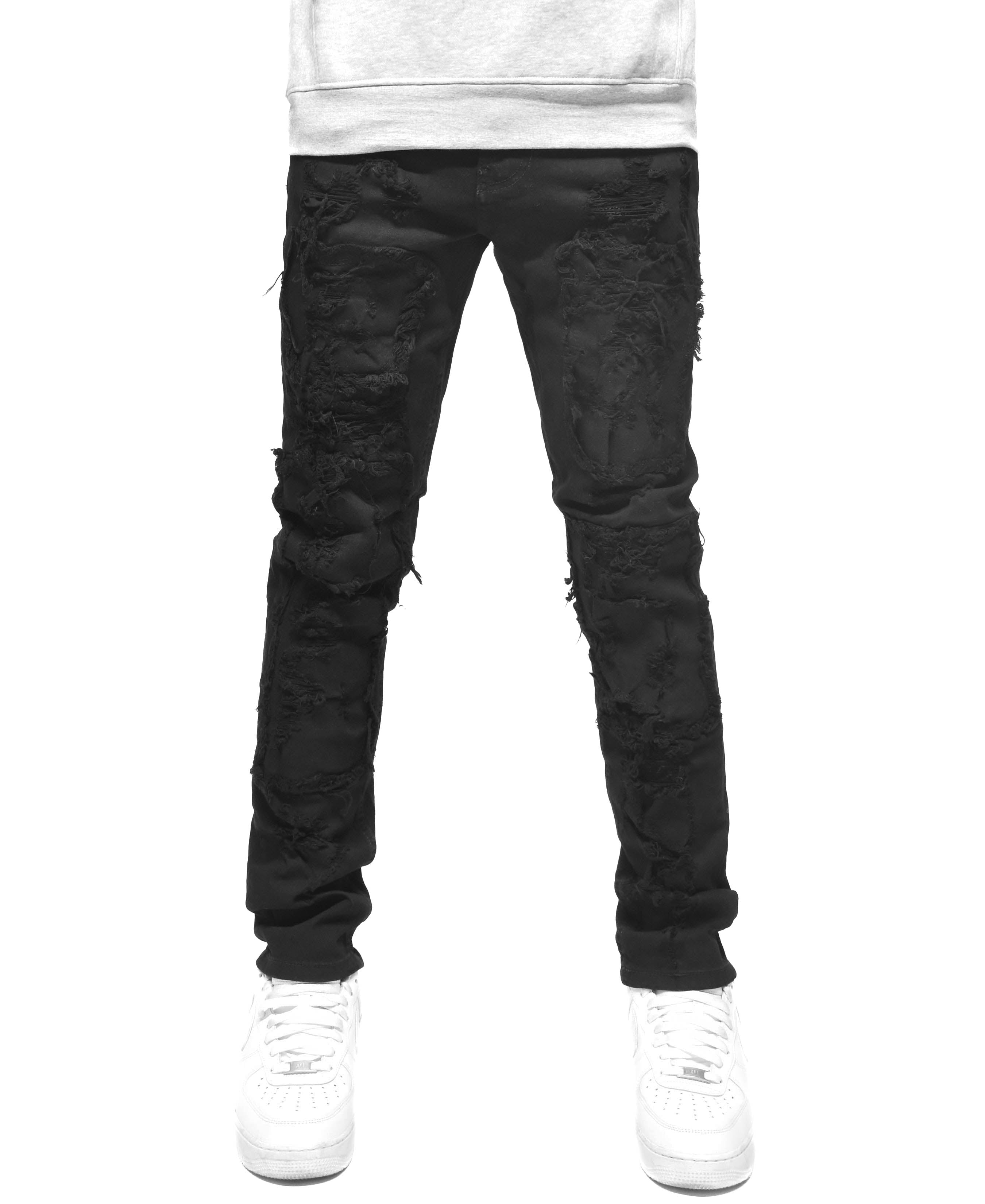 T4056 Distressed Denim