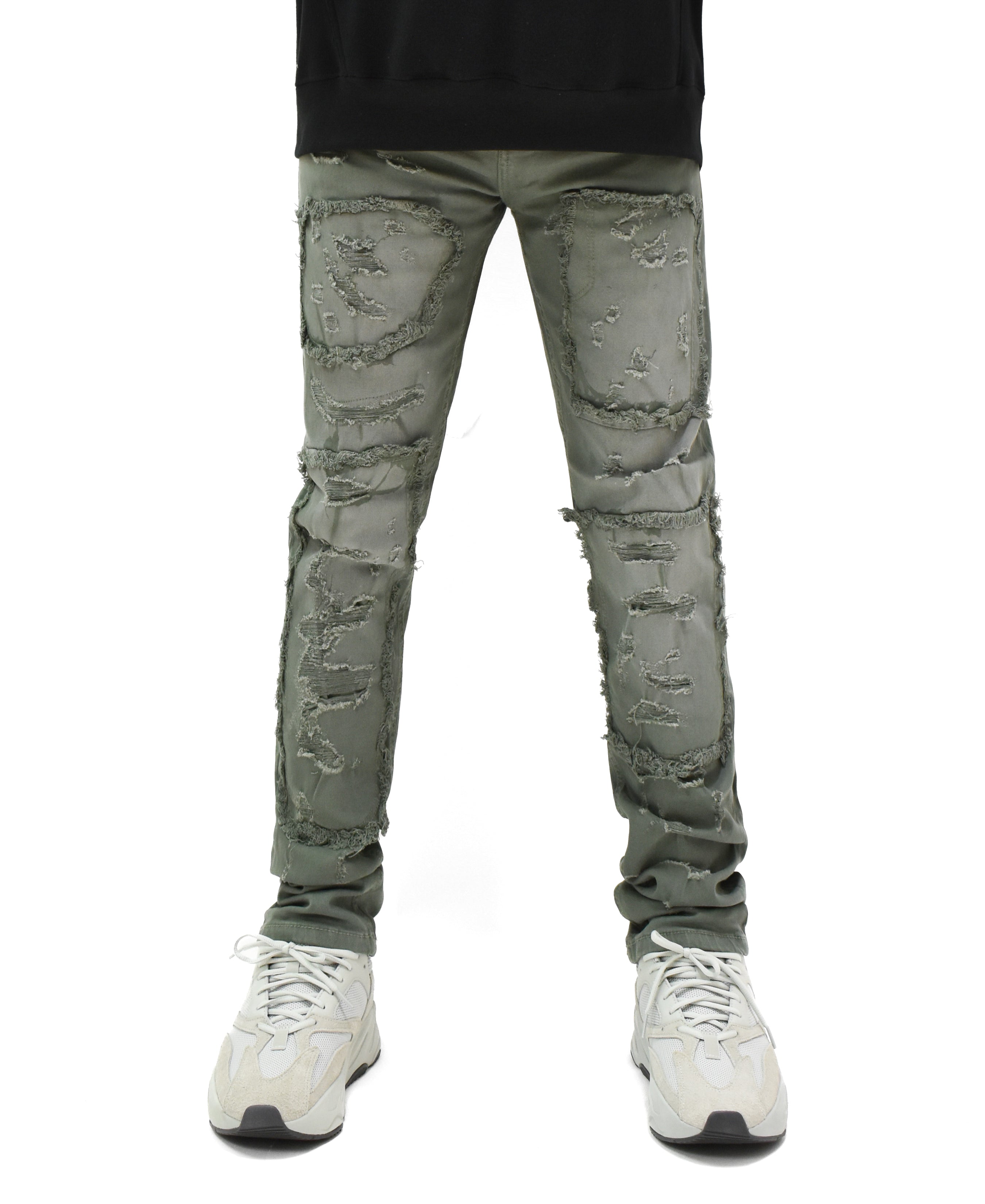 T4056 Distressed Denim
