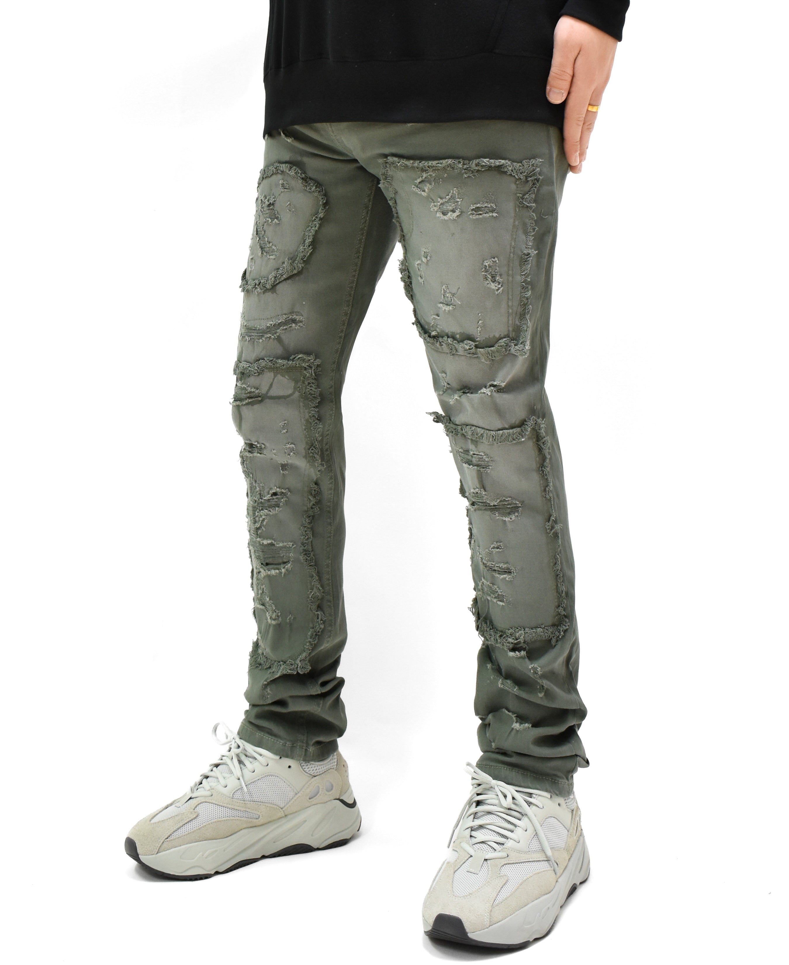 T4056 Distressed Denim