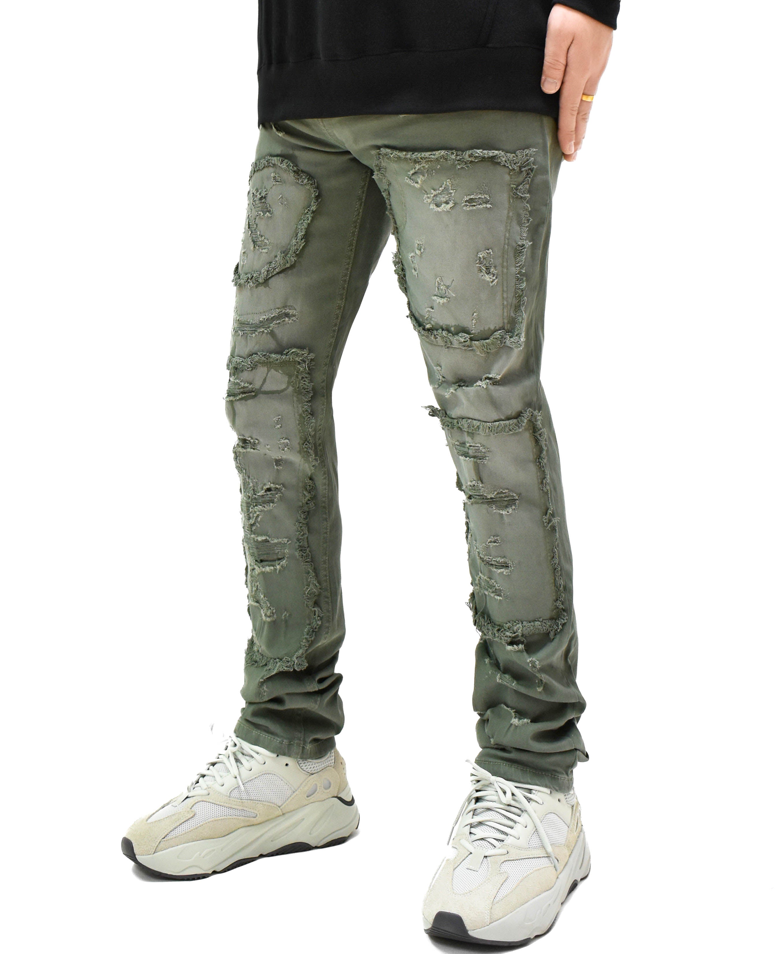 T4056 Distressed Denim