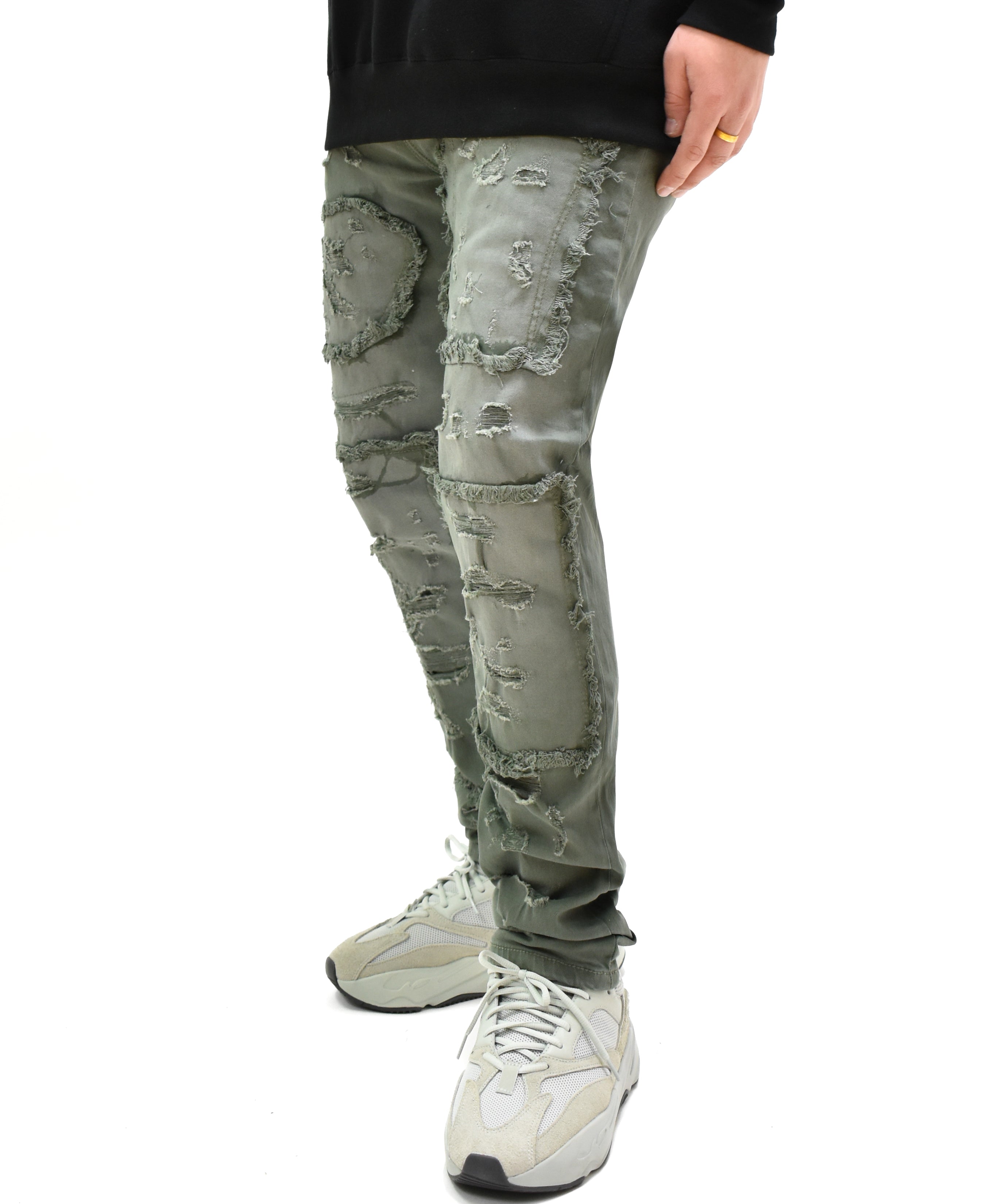 T4056 Distressed Denim