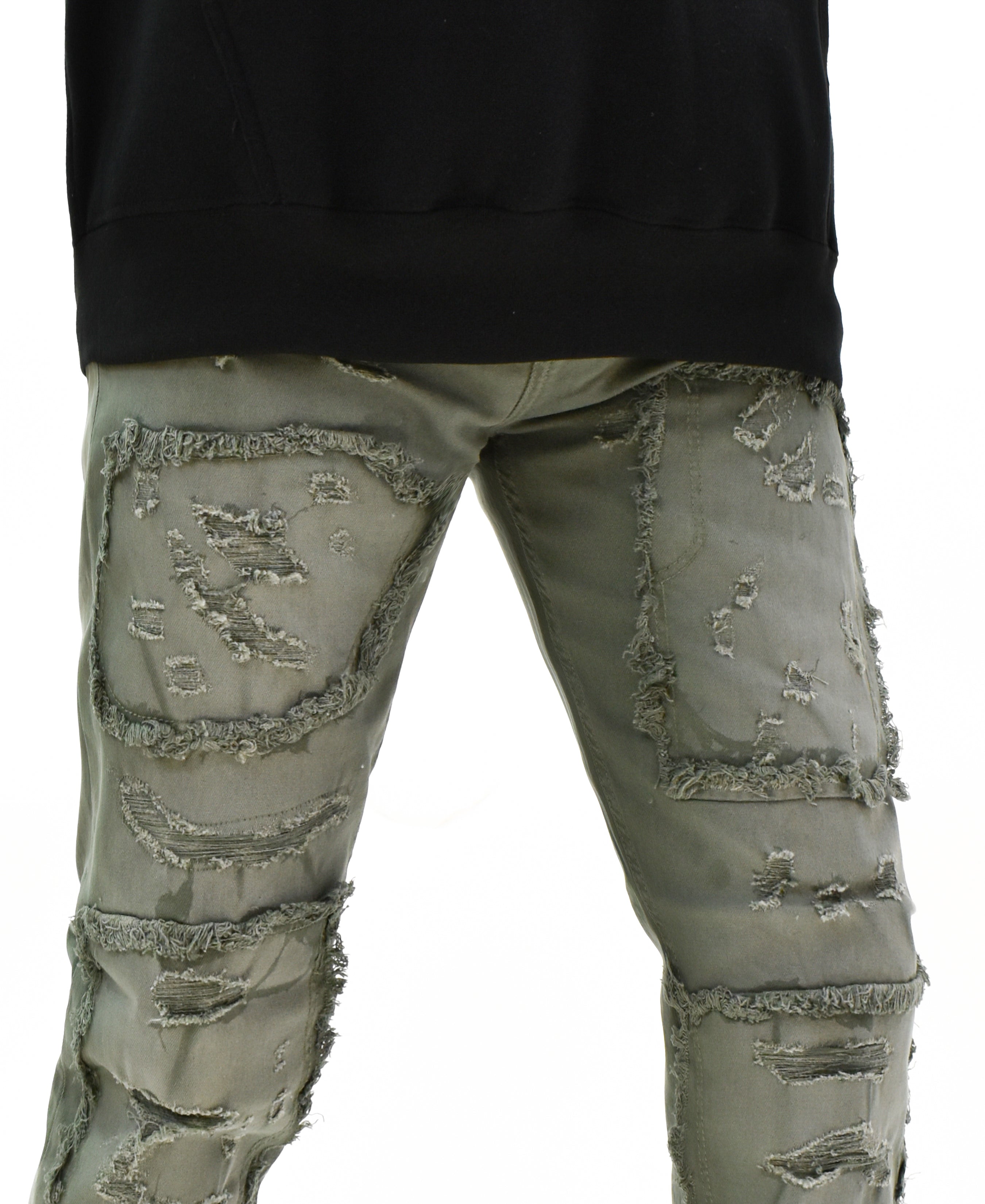T4056 Distressed Denim