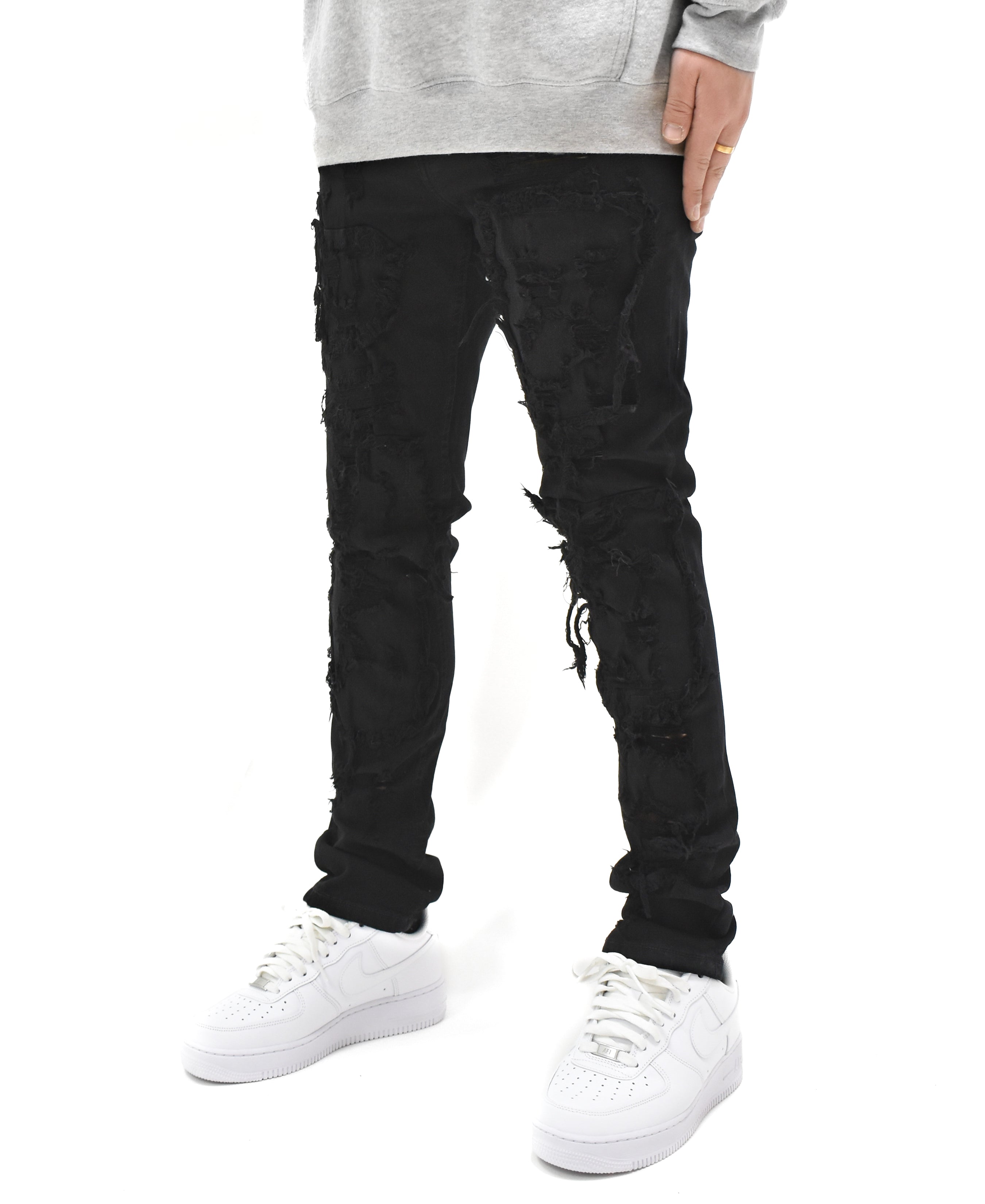 T4056 Distressed Denim