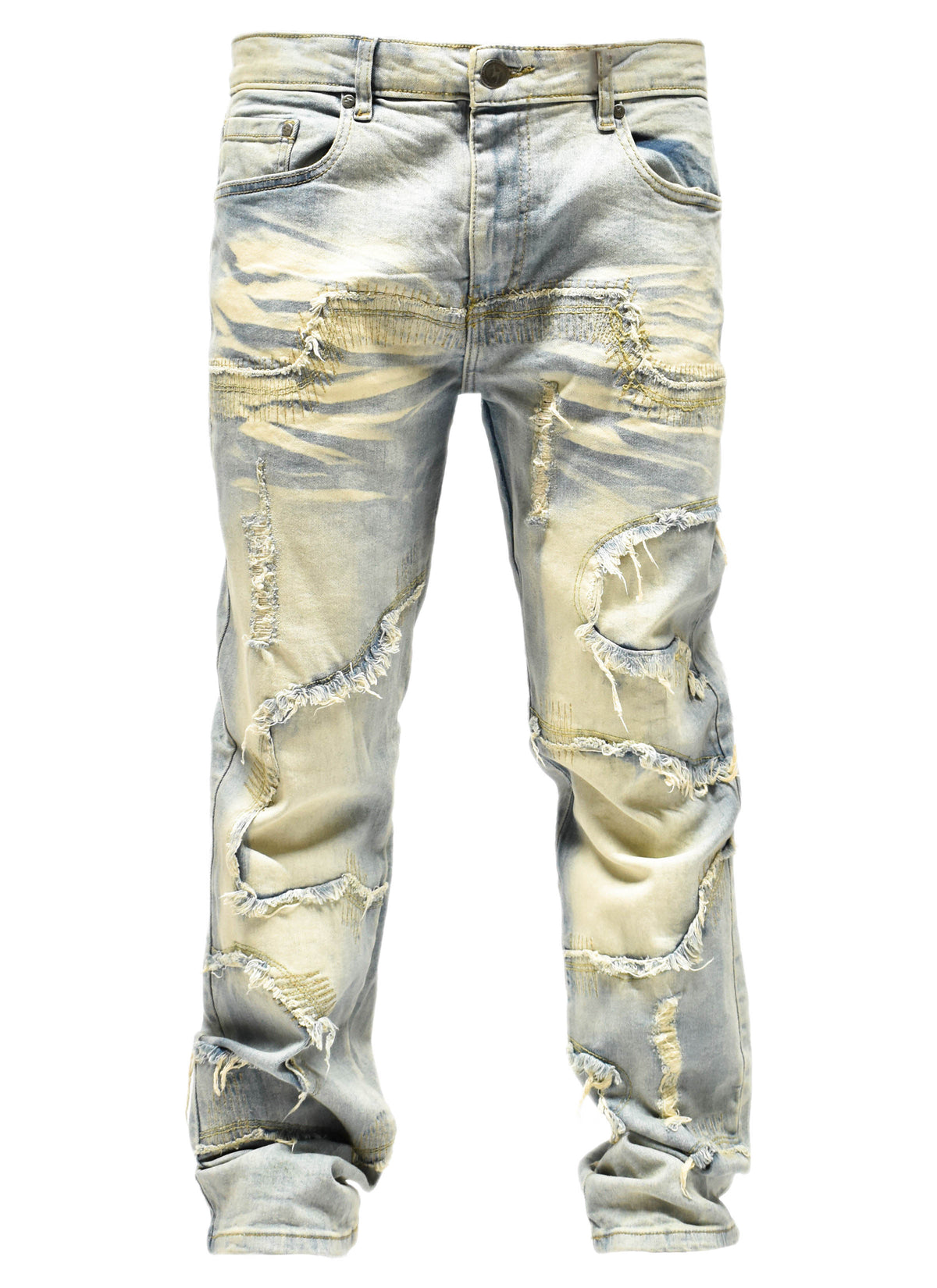 S5004 Frayed Denim