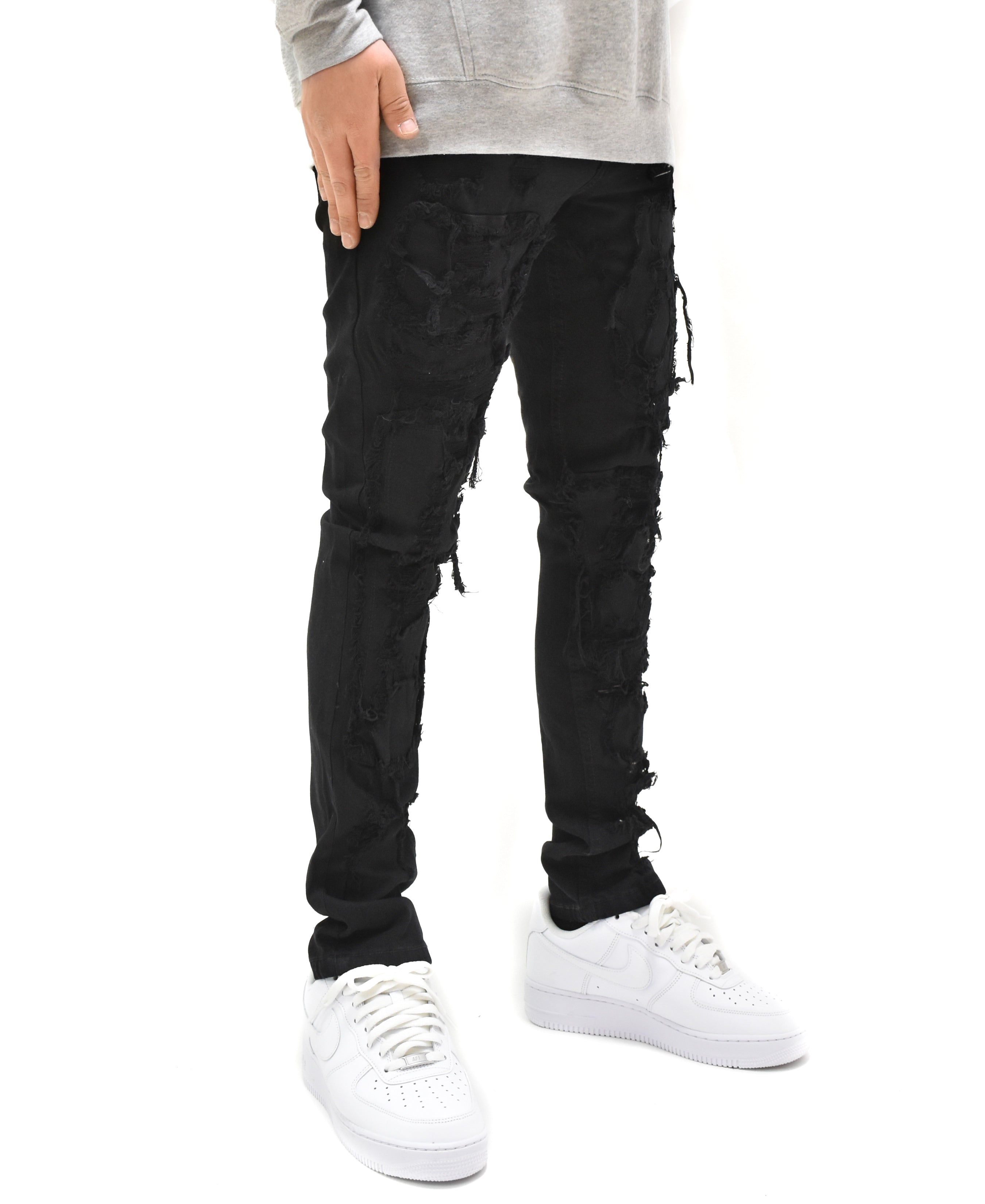 T4056 Distressed Denim