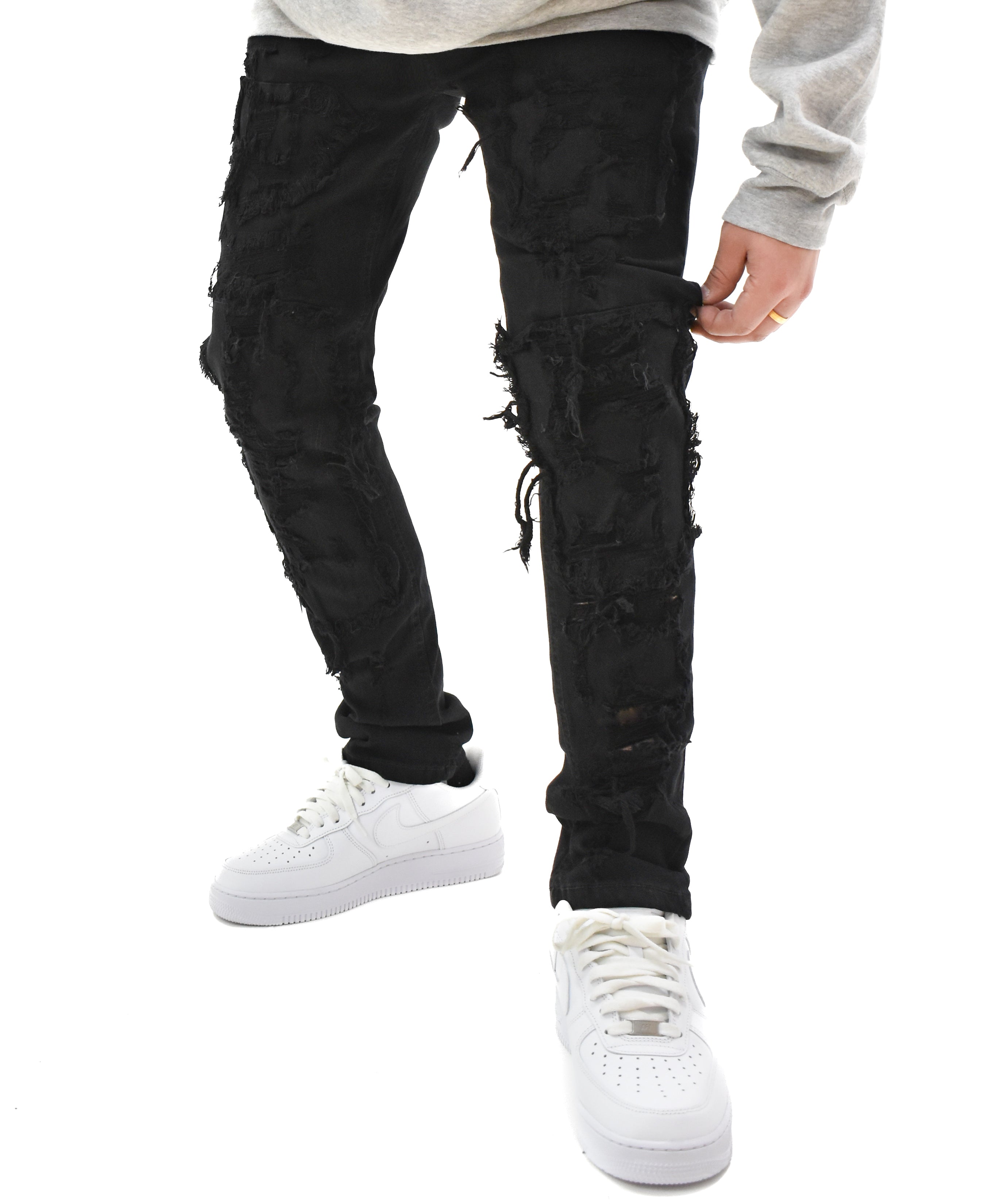 T4056 Distressed Denim