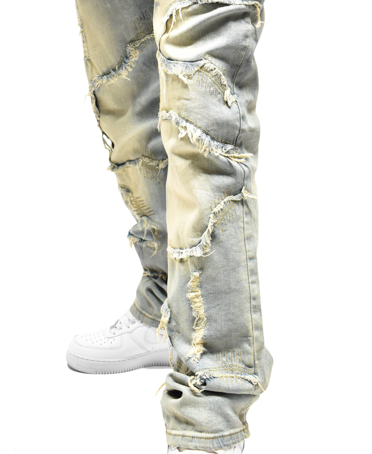 S5004 Frayed Denim