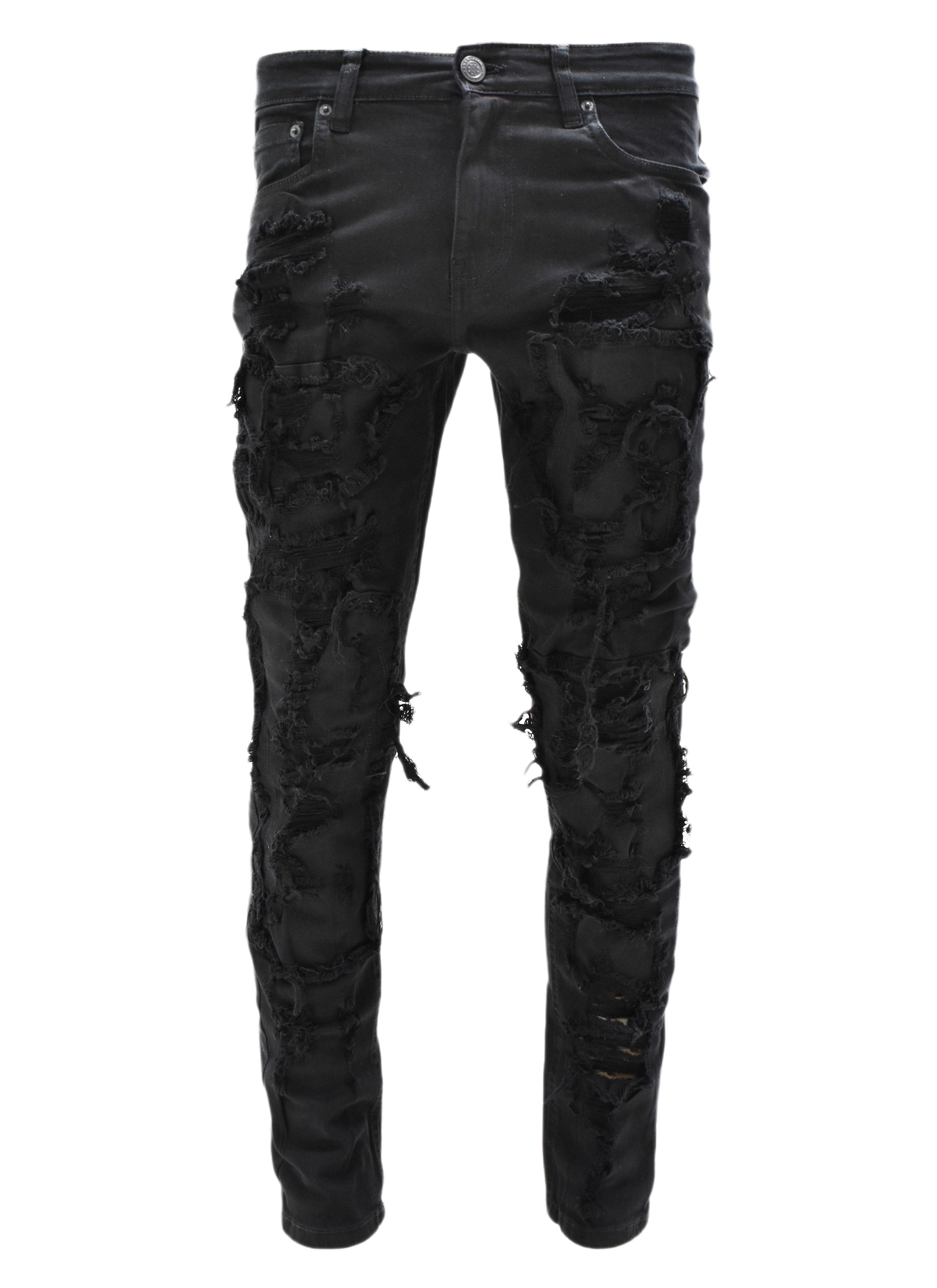 T4056 Distressed Denim