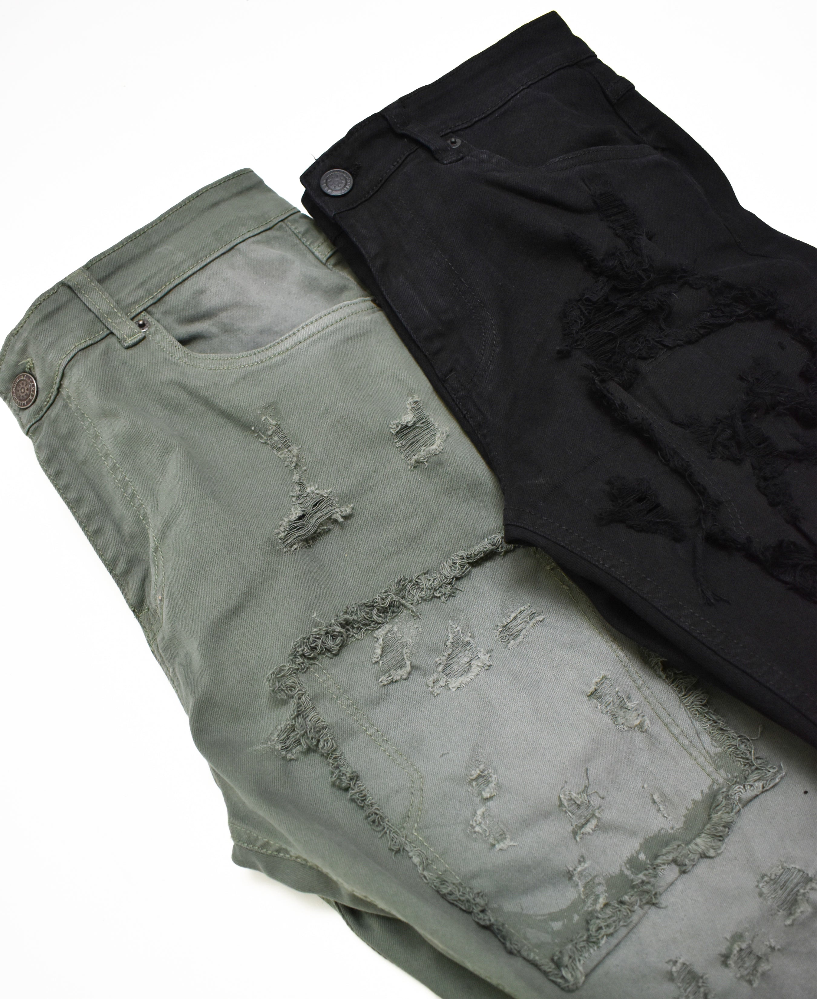 T4056 Distressed Denim