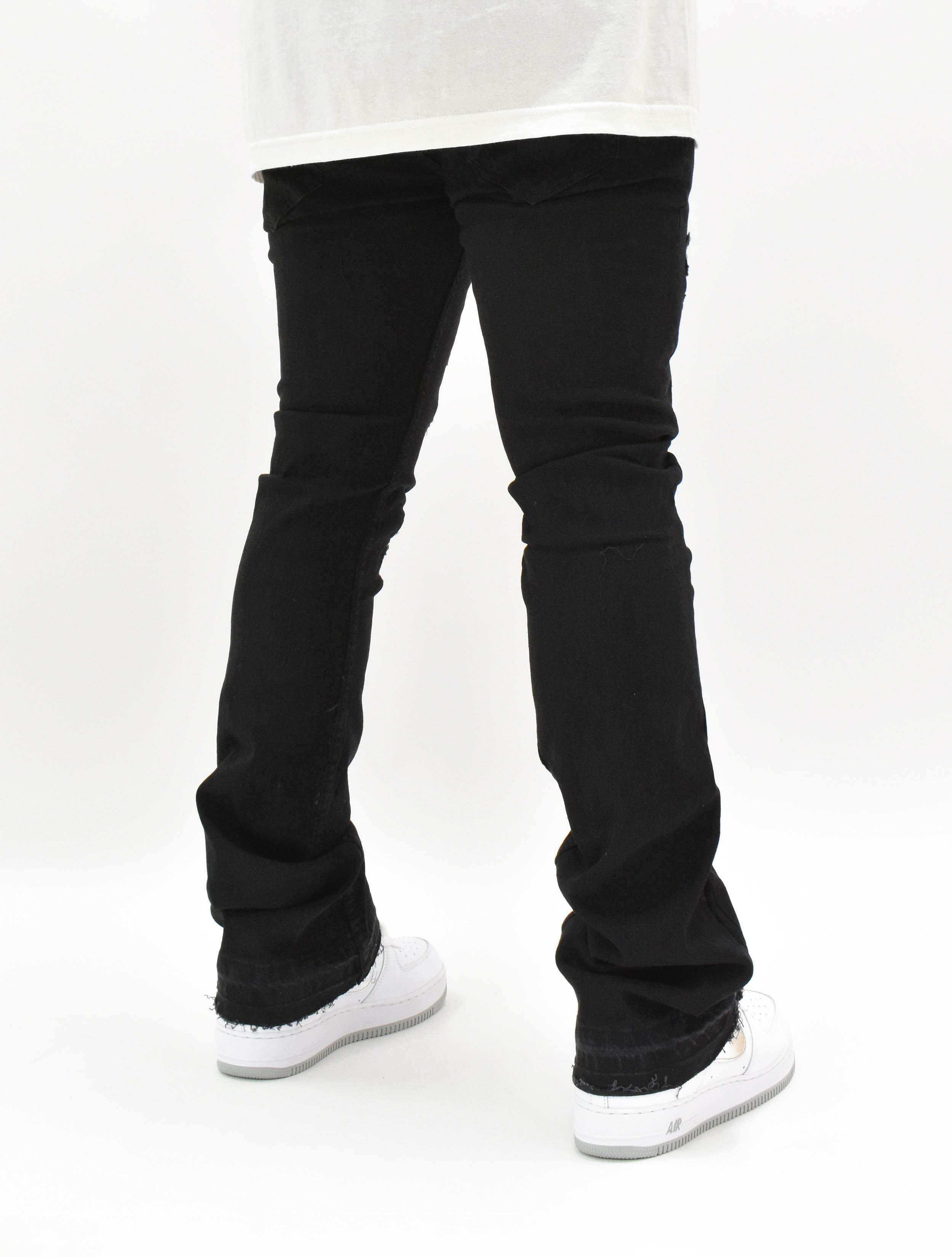 FW33893 Distressed Stacked Denim