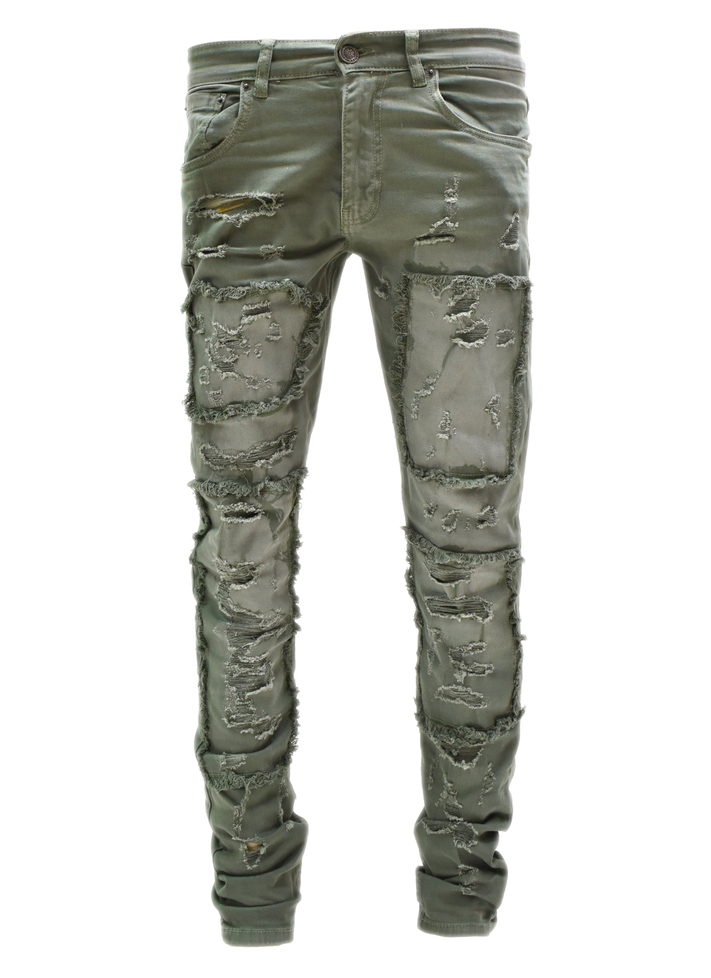 T4056 Distressed Denim
